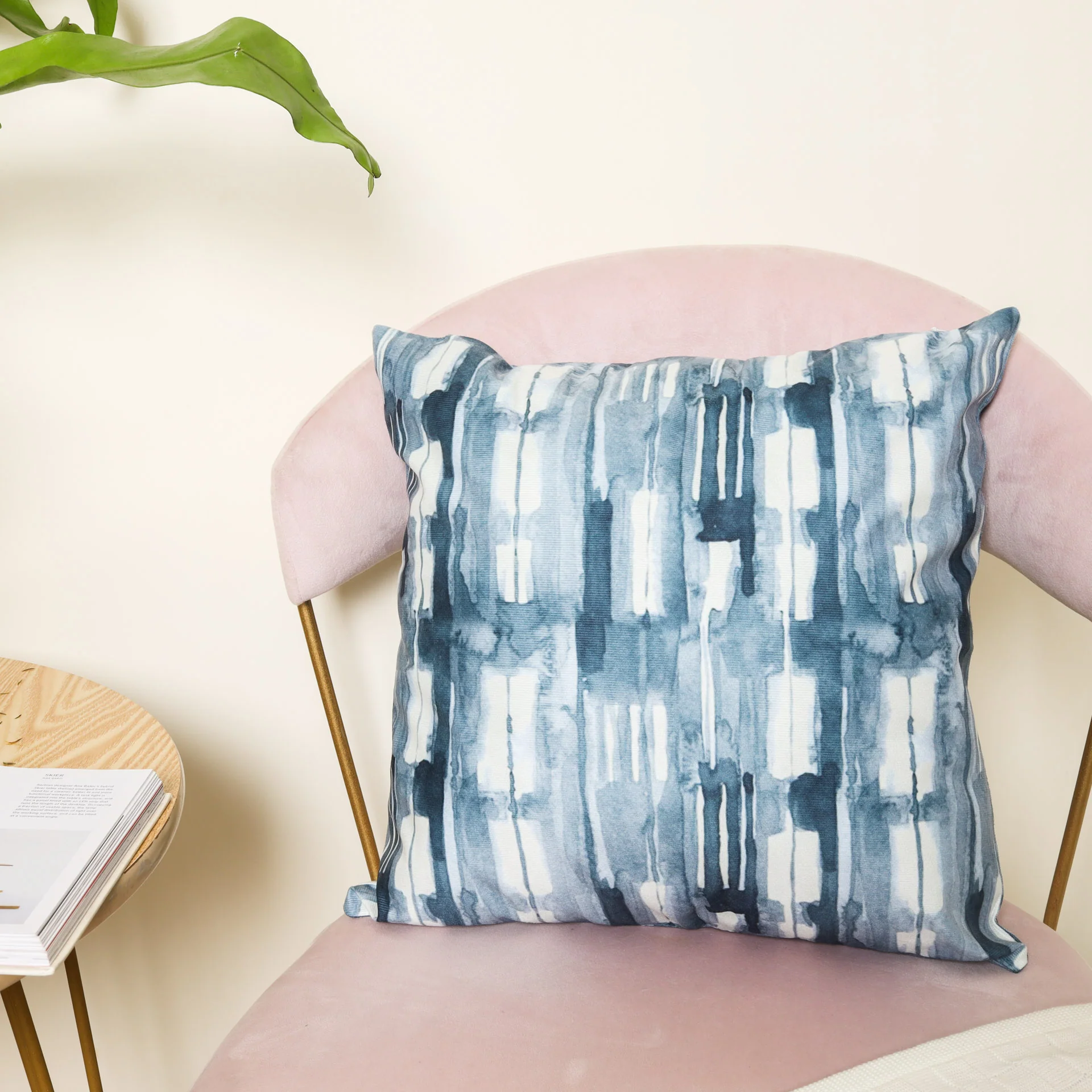 Blue Abstract Pillow Slip - Image 2