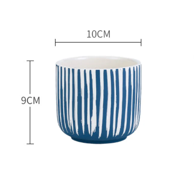 Blue and White Ceramic Flower Pot - Image 5