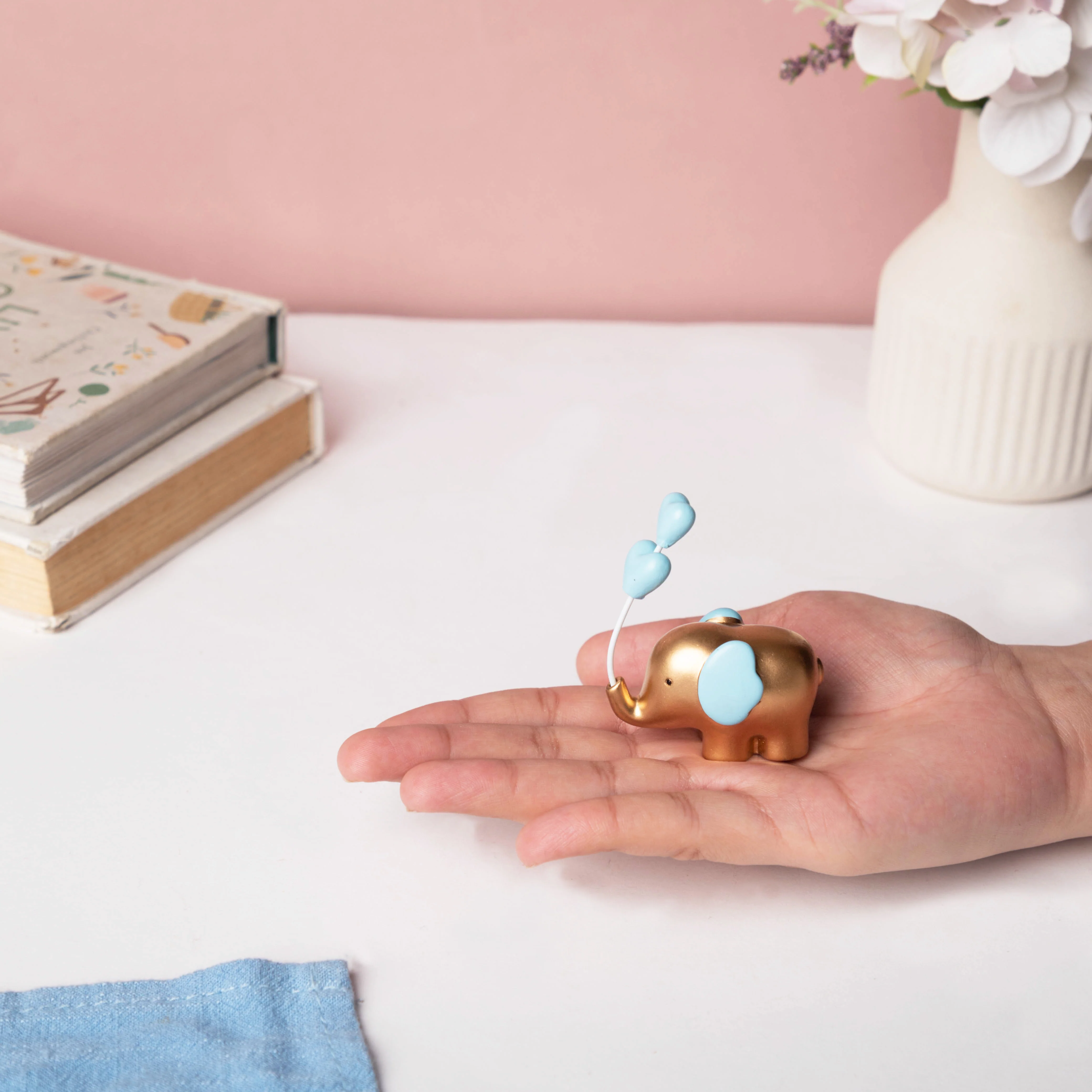 Blue Heart Elephant Decor - Image 4