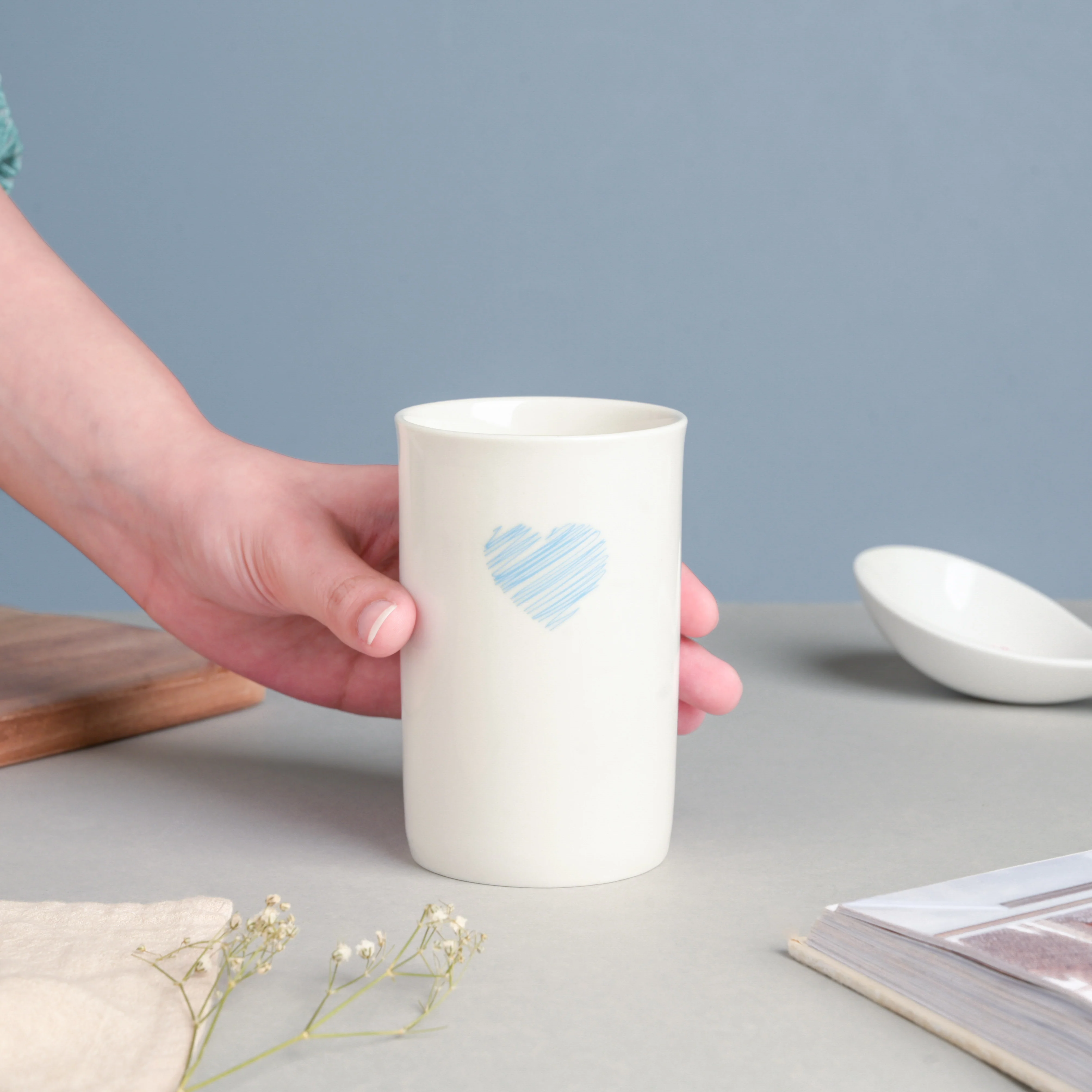 Blue Heart Stationary Stand 250 ml - Image 2
