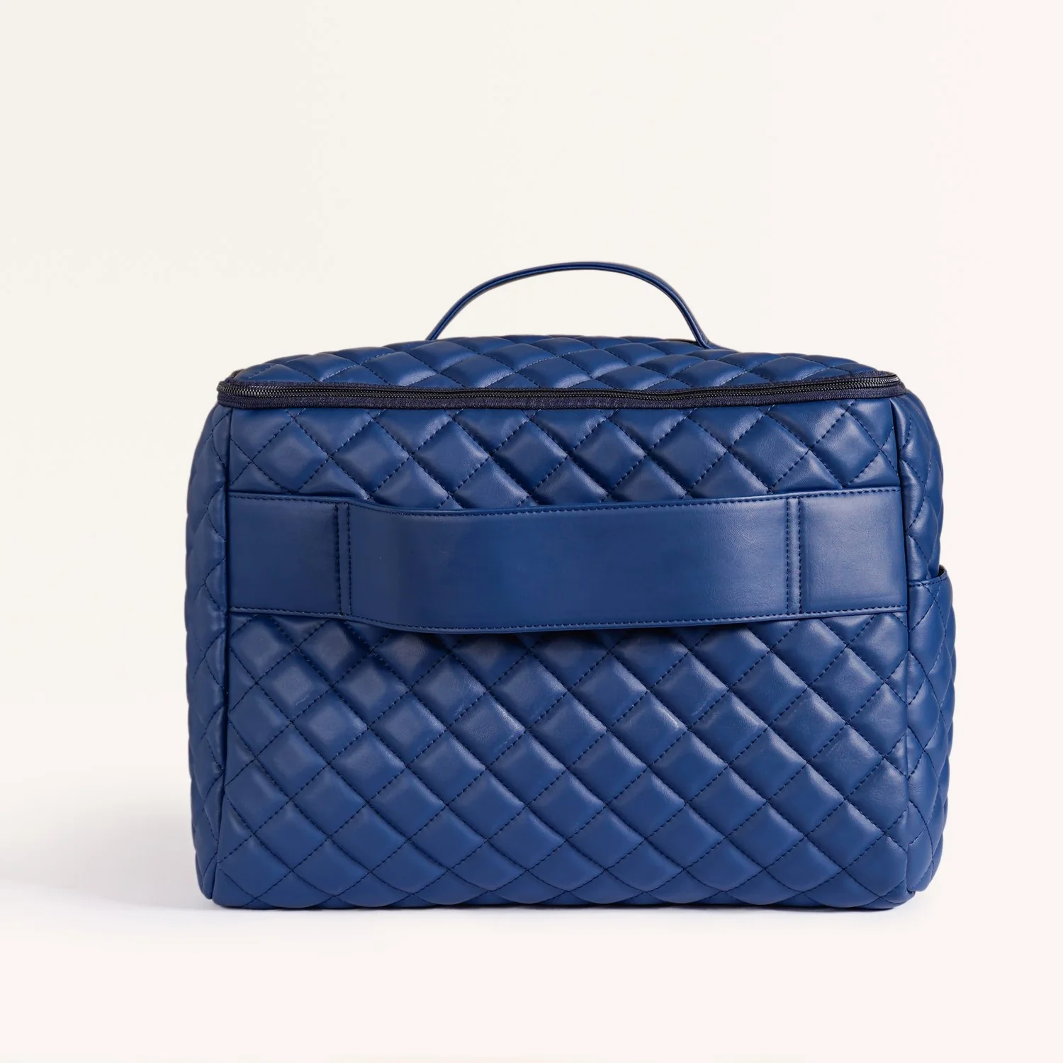Blue Quilted Travel Bag - Image 2