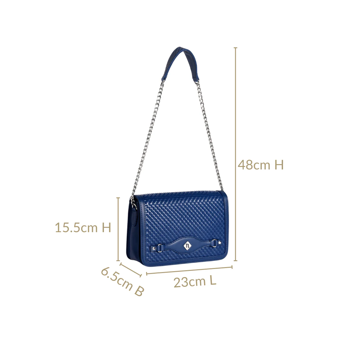 Blue Soi Tresse Menue Sling Bag - Image 5