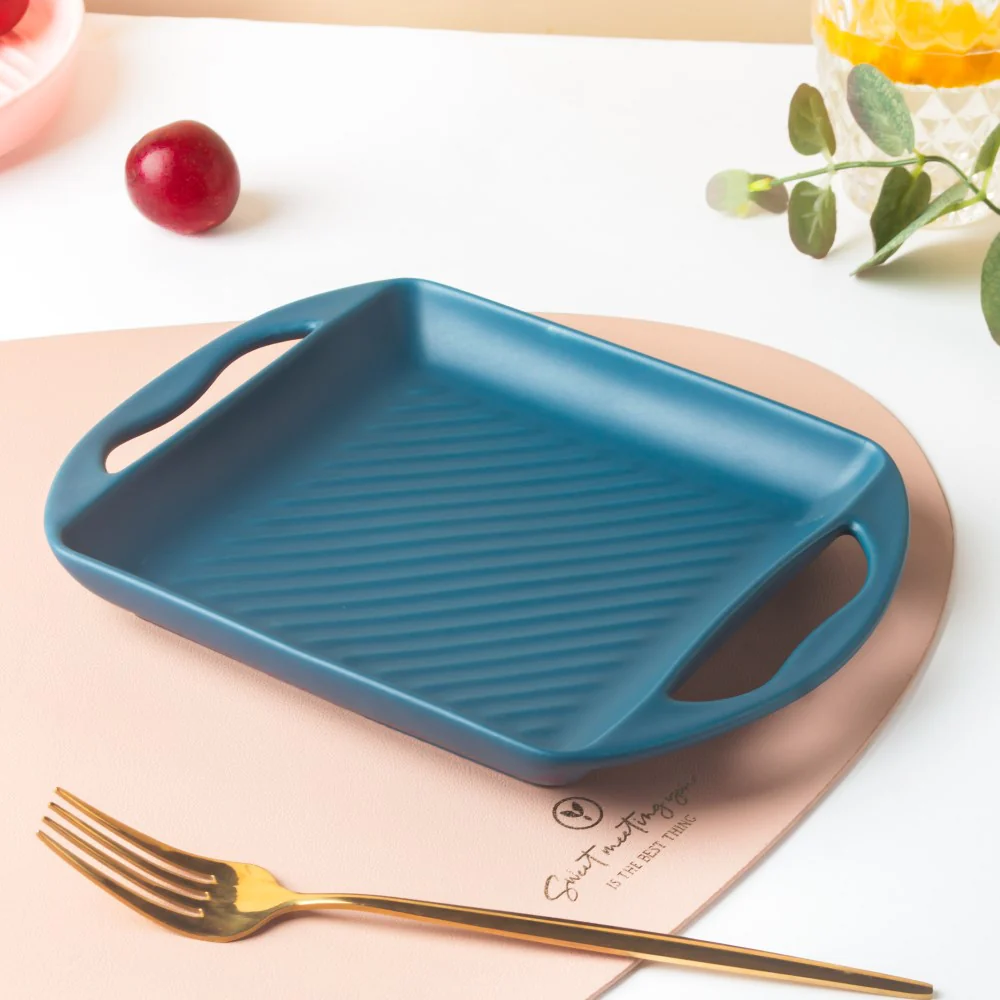 Blue Square Baking Tray Small - Image 6