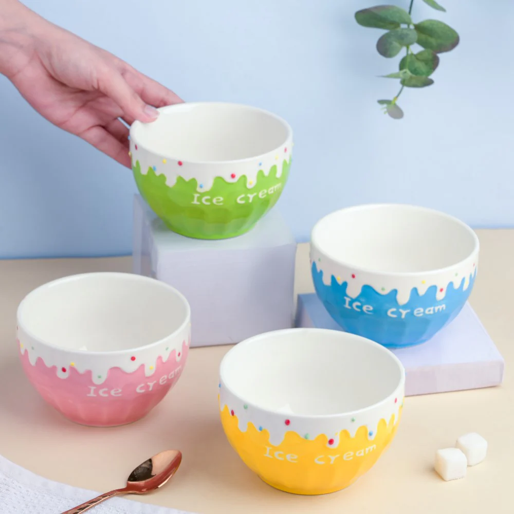 Blue Strawberry Ice Cream Bowl 400 ml - Image 6