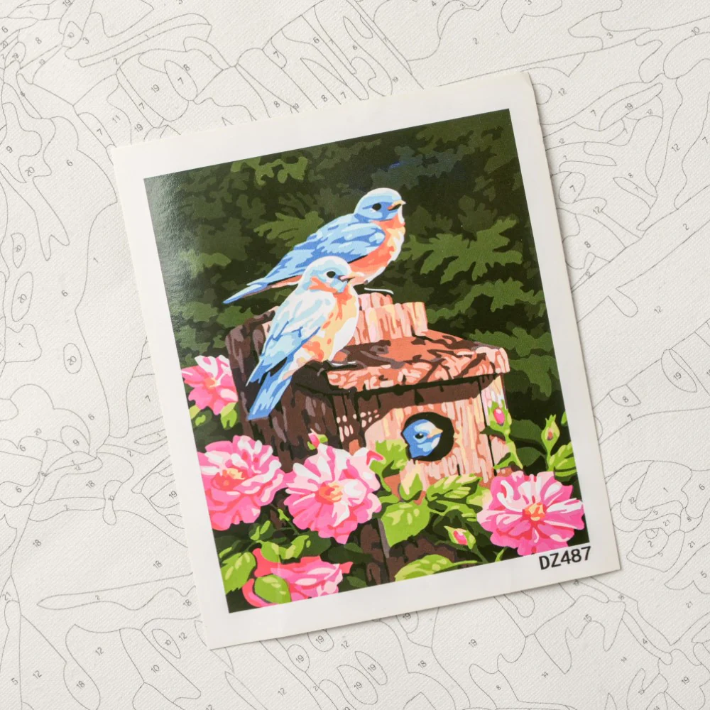 Bluebirds DIY Kit Painting By Numbers - Image 4