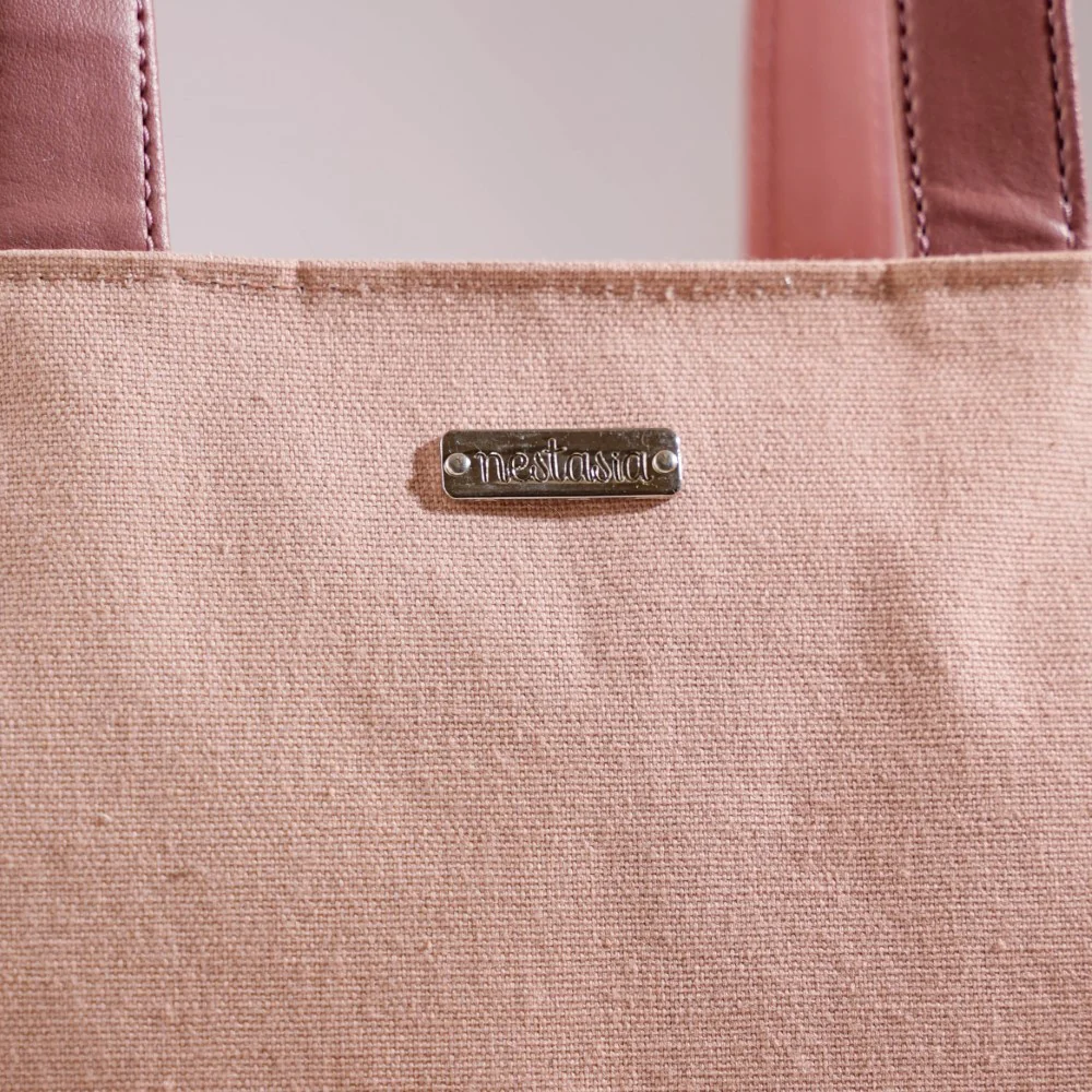 Boho Shopper Bag Pink Large 17 X 12 Inch - Image 10