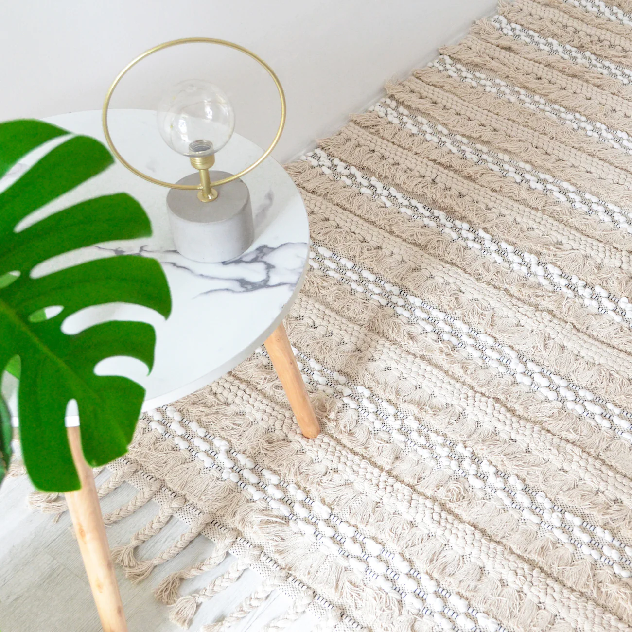 BOHO Aria Hand Woven Rug - Natural Brown - Image 2