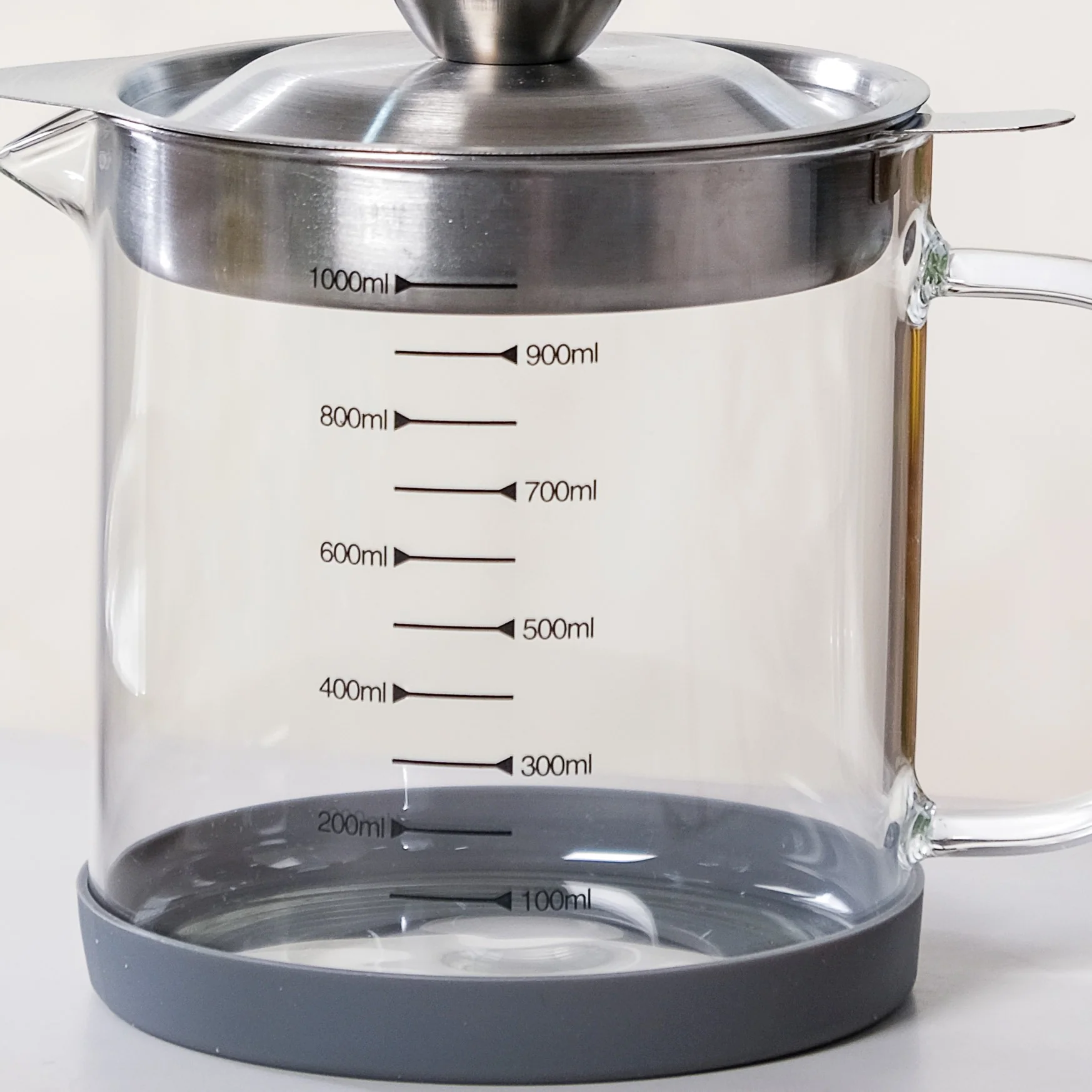 Borosilicate Glass Oil Pot With Strainer 1000ml - Image 7