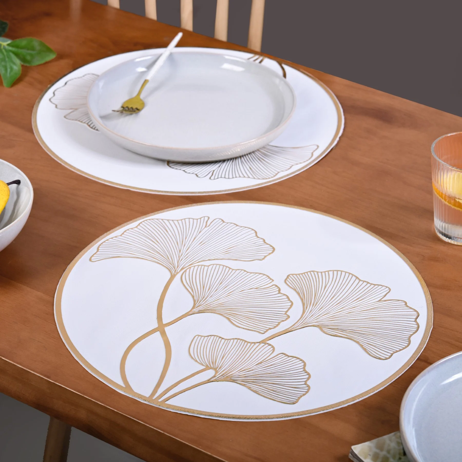 Botanical Gold Placemats Set Of 6 - Image 3