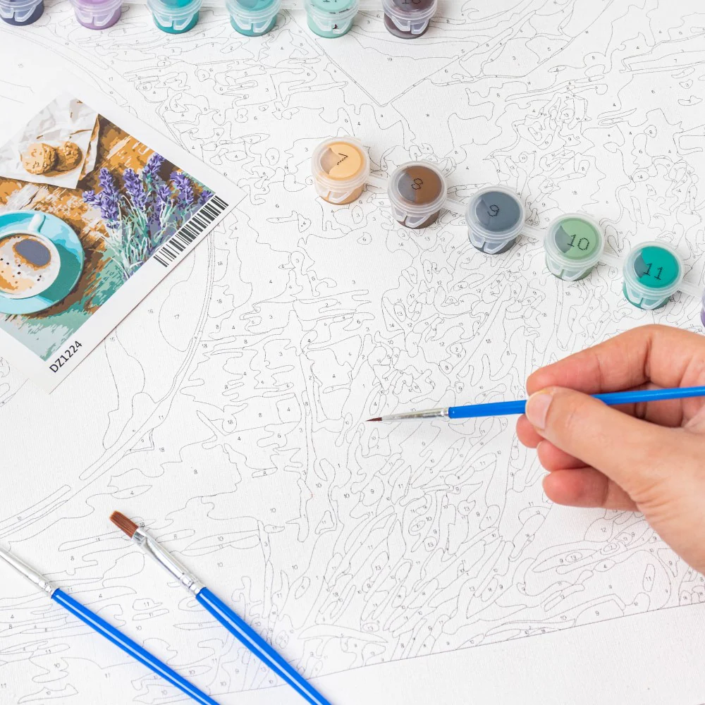 Breakfast Tea DIY Paint By Numbers Kit - Image 7