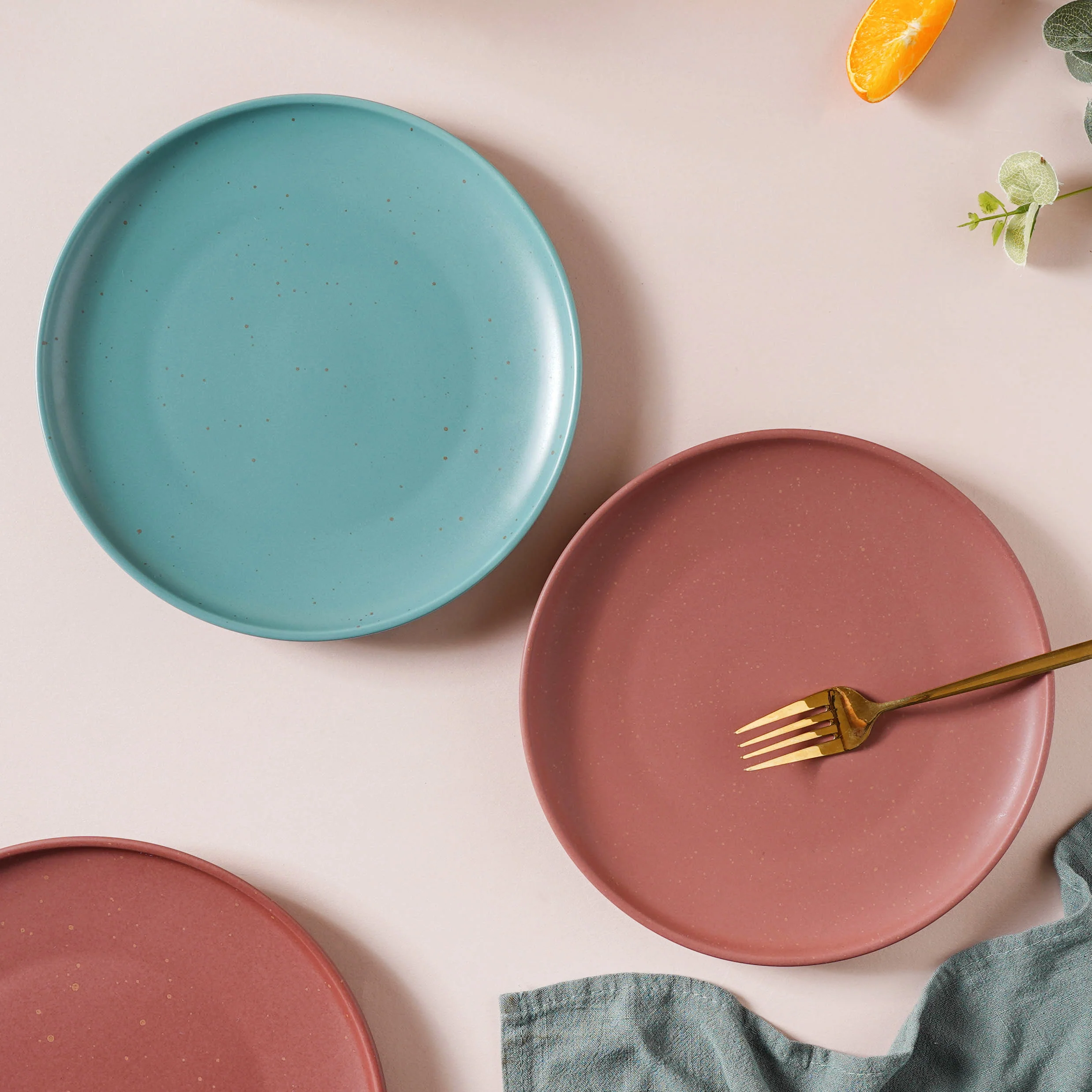 Breathtaking Turquoise Snack Plate 8 Inch - Image 8