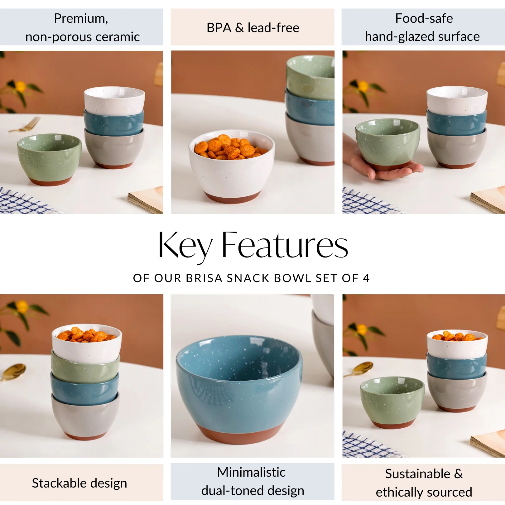 Brisa Snack Bowl Set Of 4 350ml - Image 5