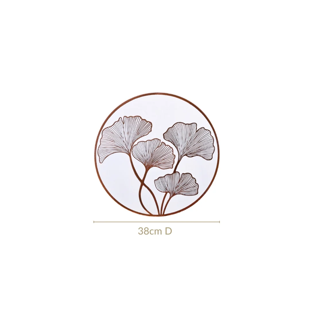 Bronze Ginkgo Table Mats Set Of 6 - Image 4