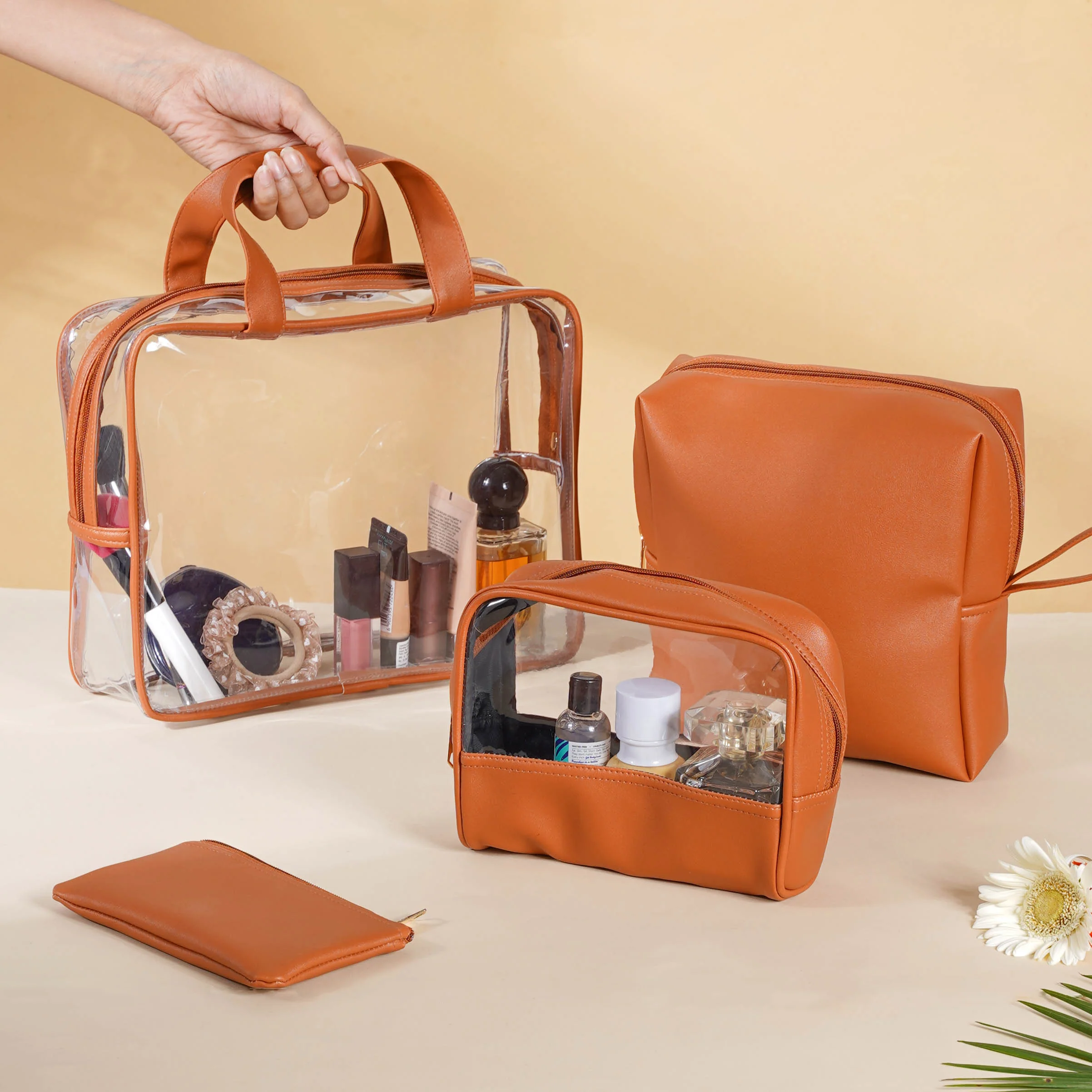 Brown Travel Kit Set of 4 - Image 9