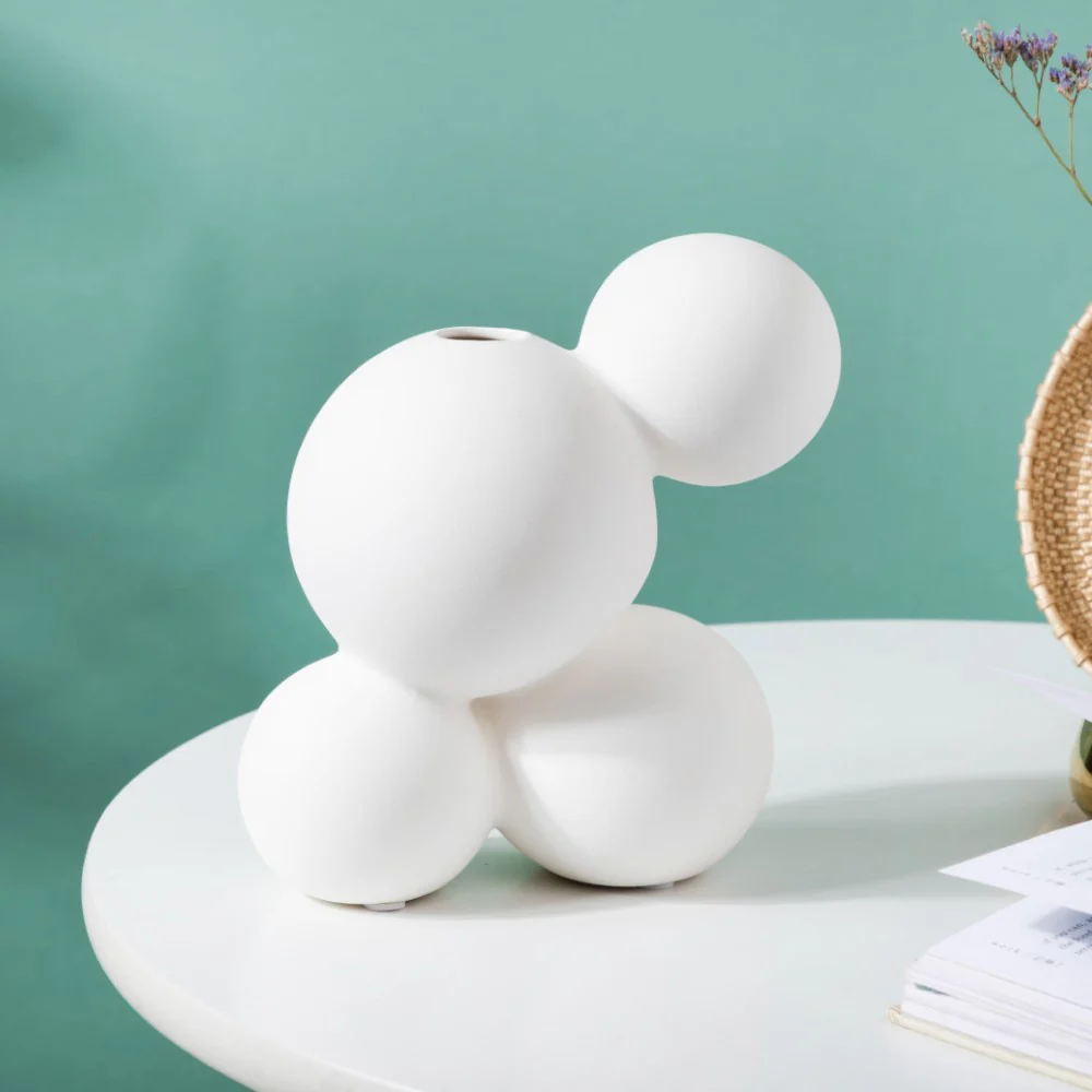 Bubble Bud Ceramic Vase For Decor - Image 5