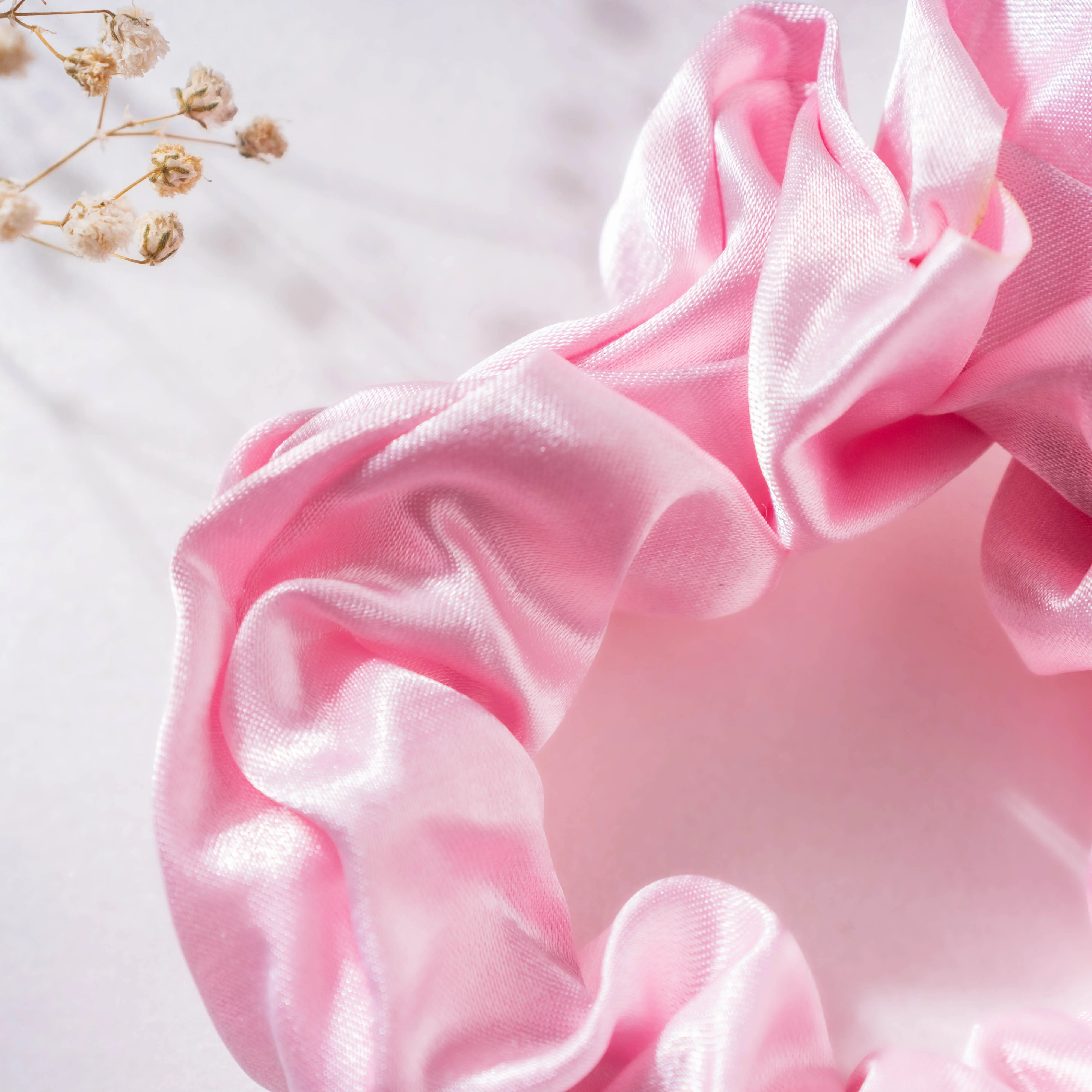 Bubblegum Pink Satin Sleep Care Set of 4 - Image 8