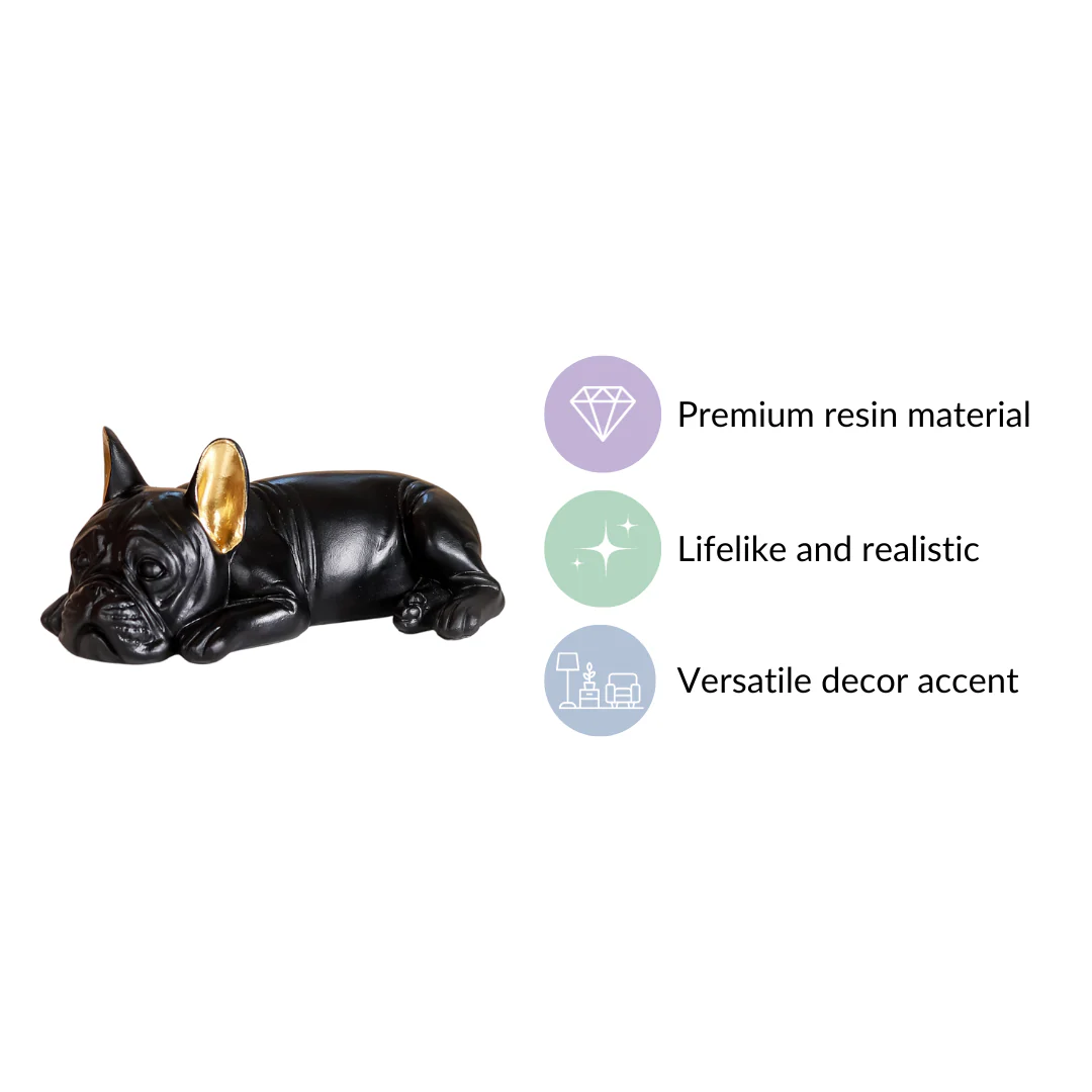 Bulldog Figurine Black - Image 4