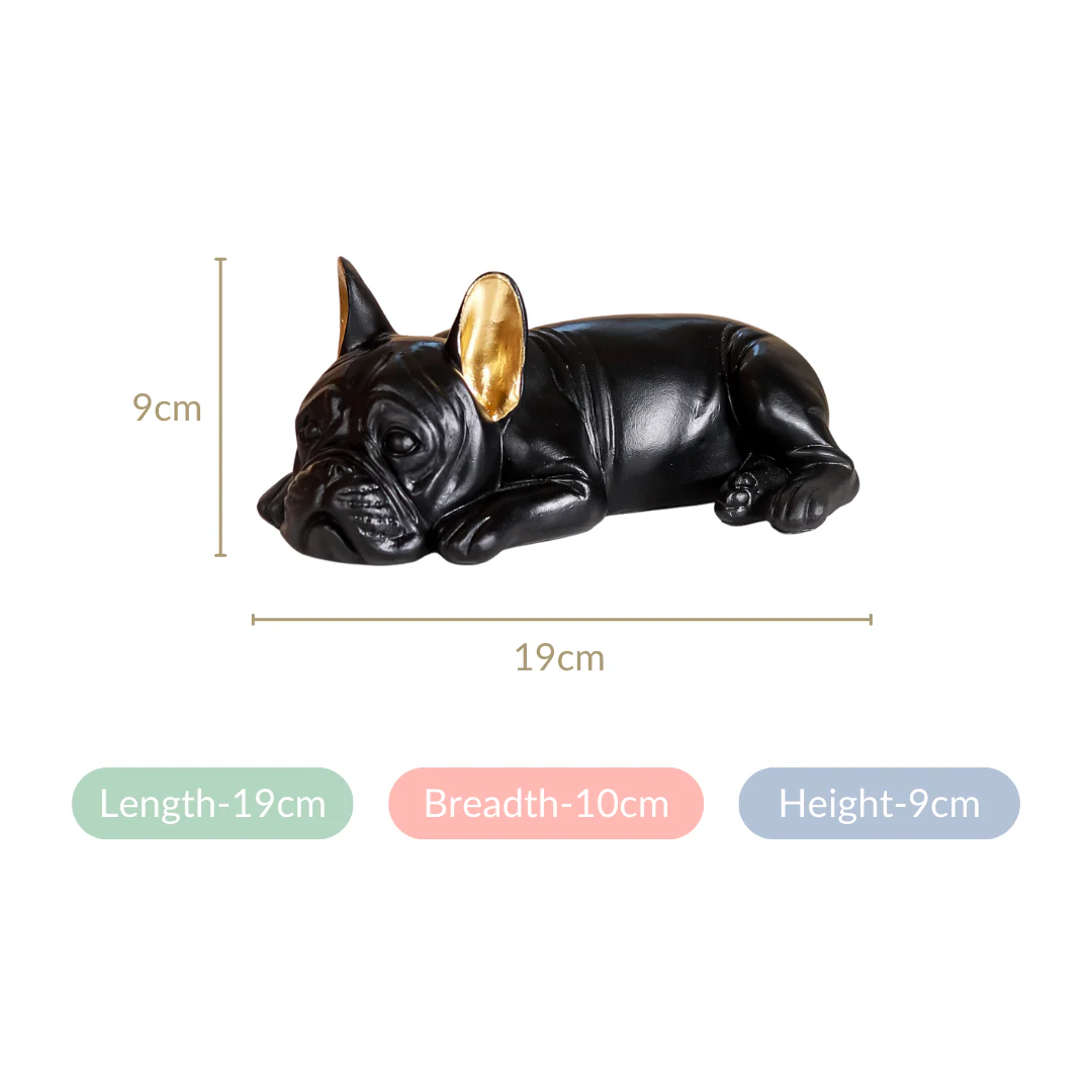 Bulldog Figurine Black - Image 6
