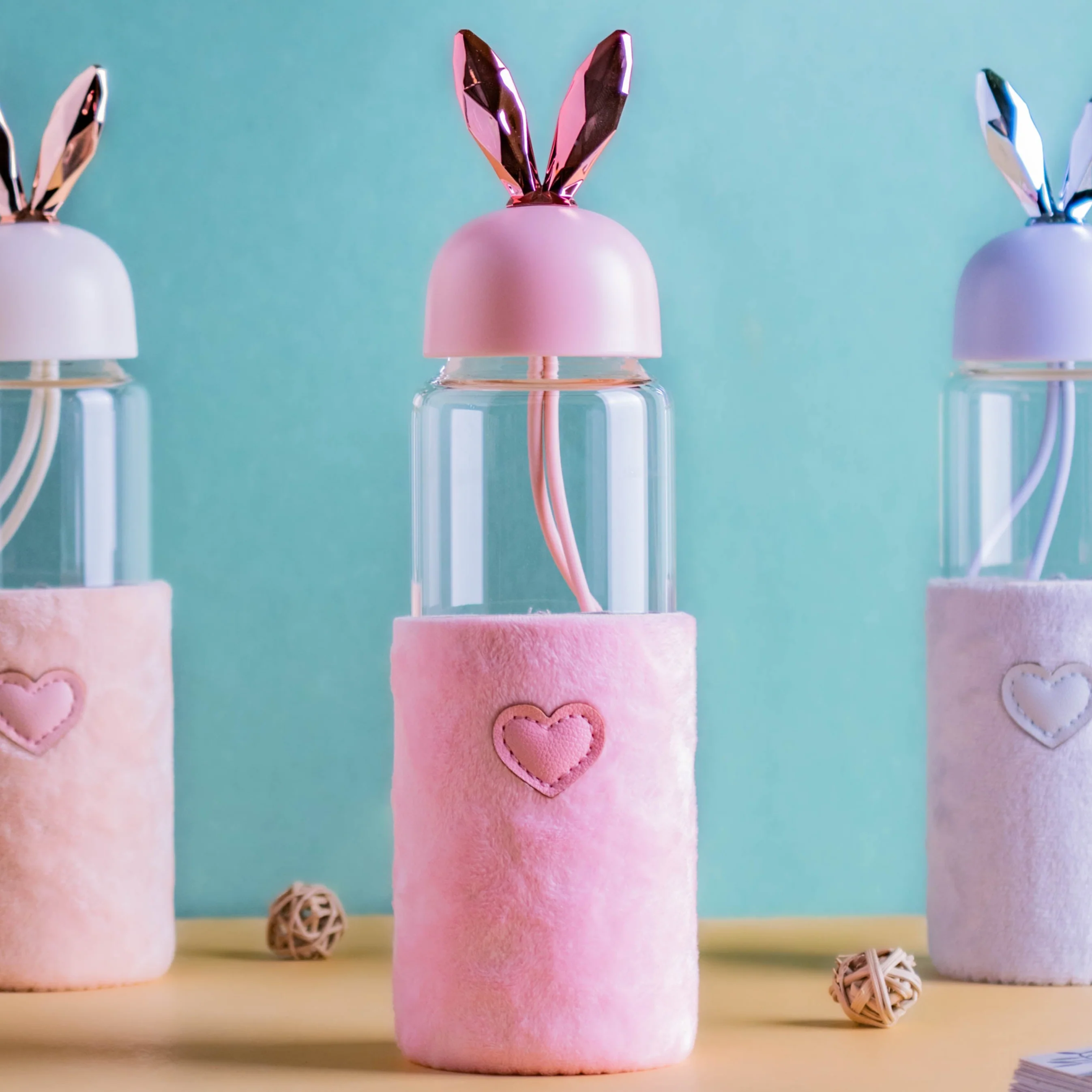 Bunny Ear Glass Bottle - Image 9