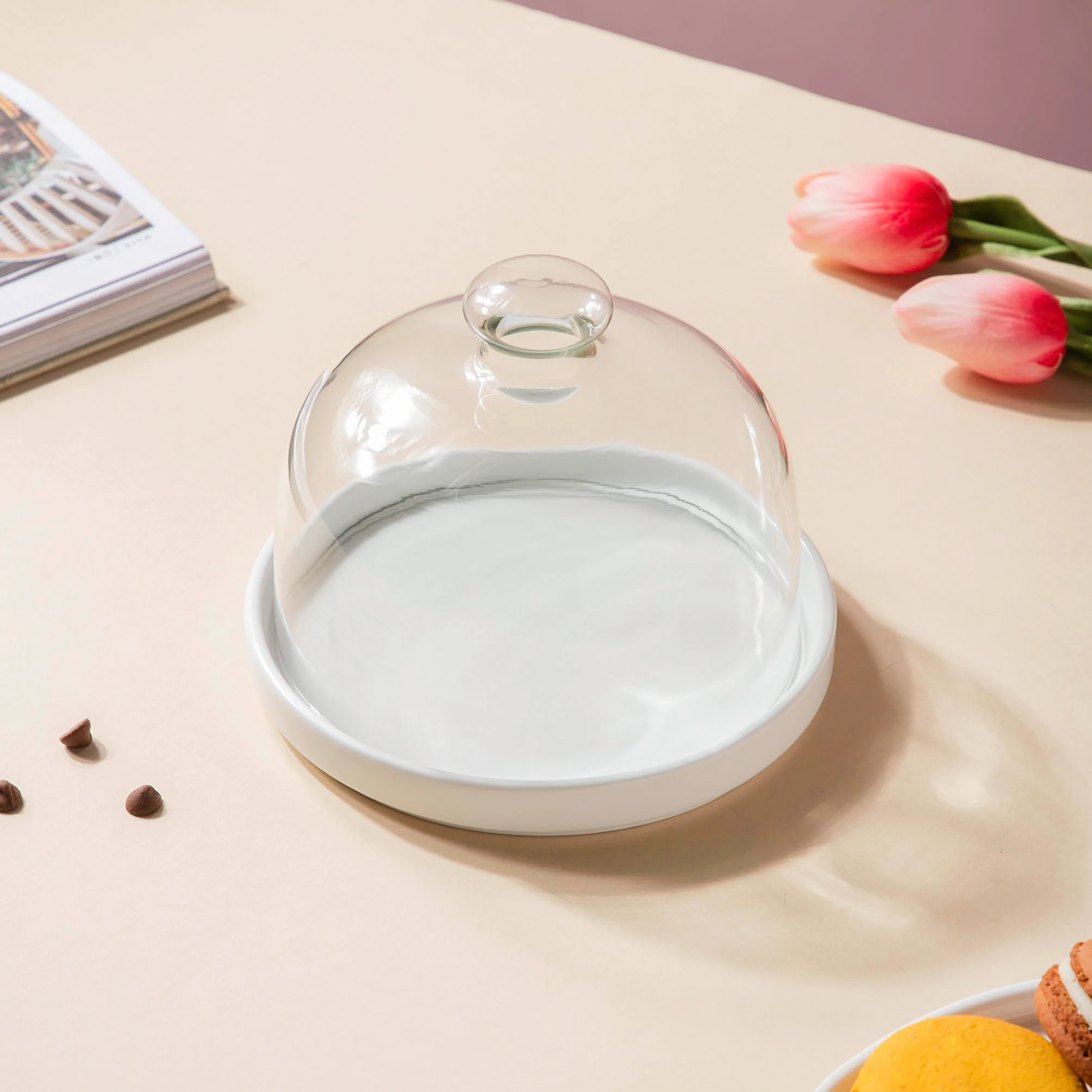 Cake Plate With Dome 7.5 Inch - Image 3