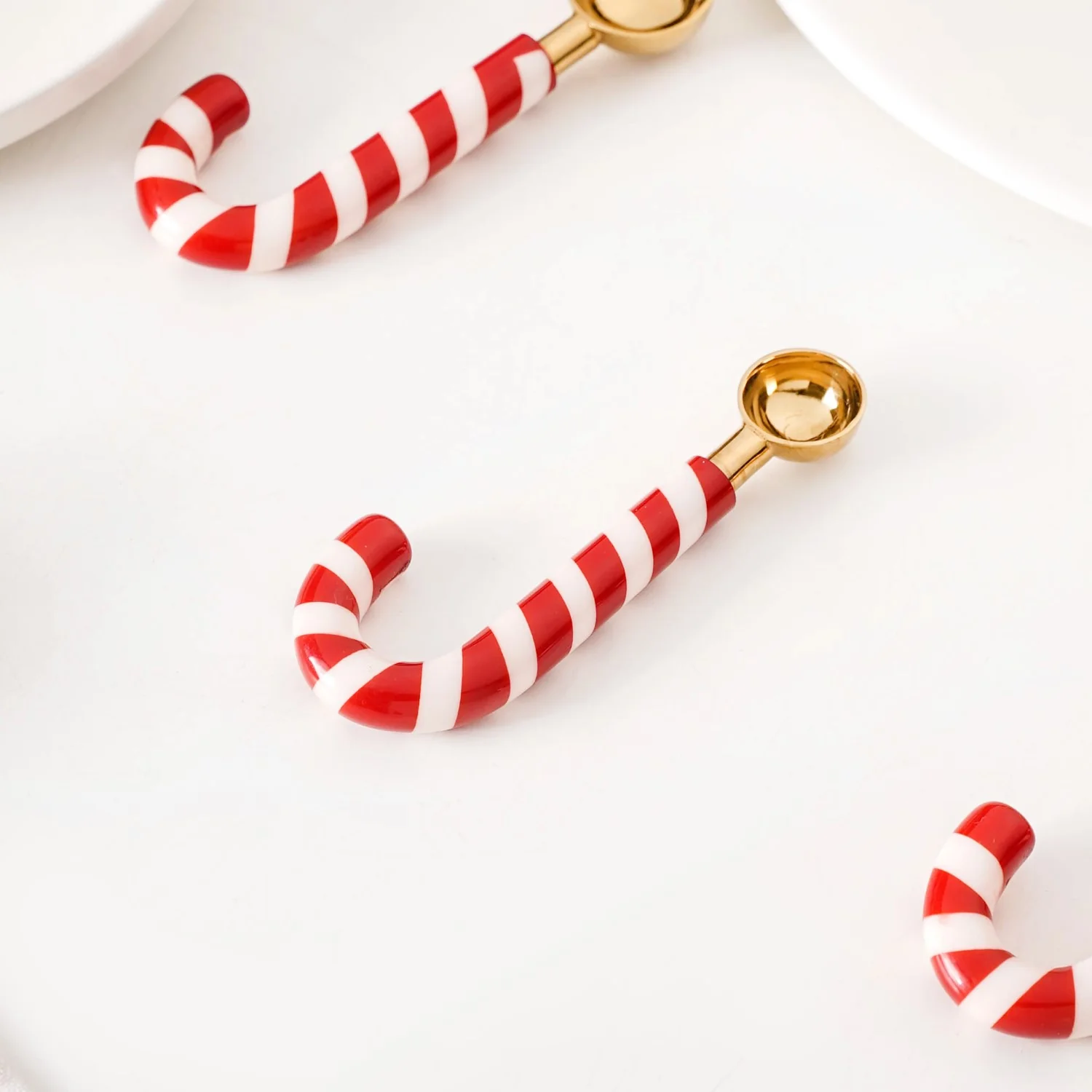 Candy Cane Measuring Spoon Set Of 4 Red White - Image 6