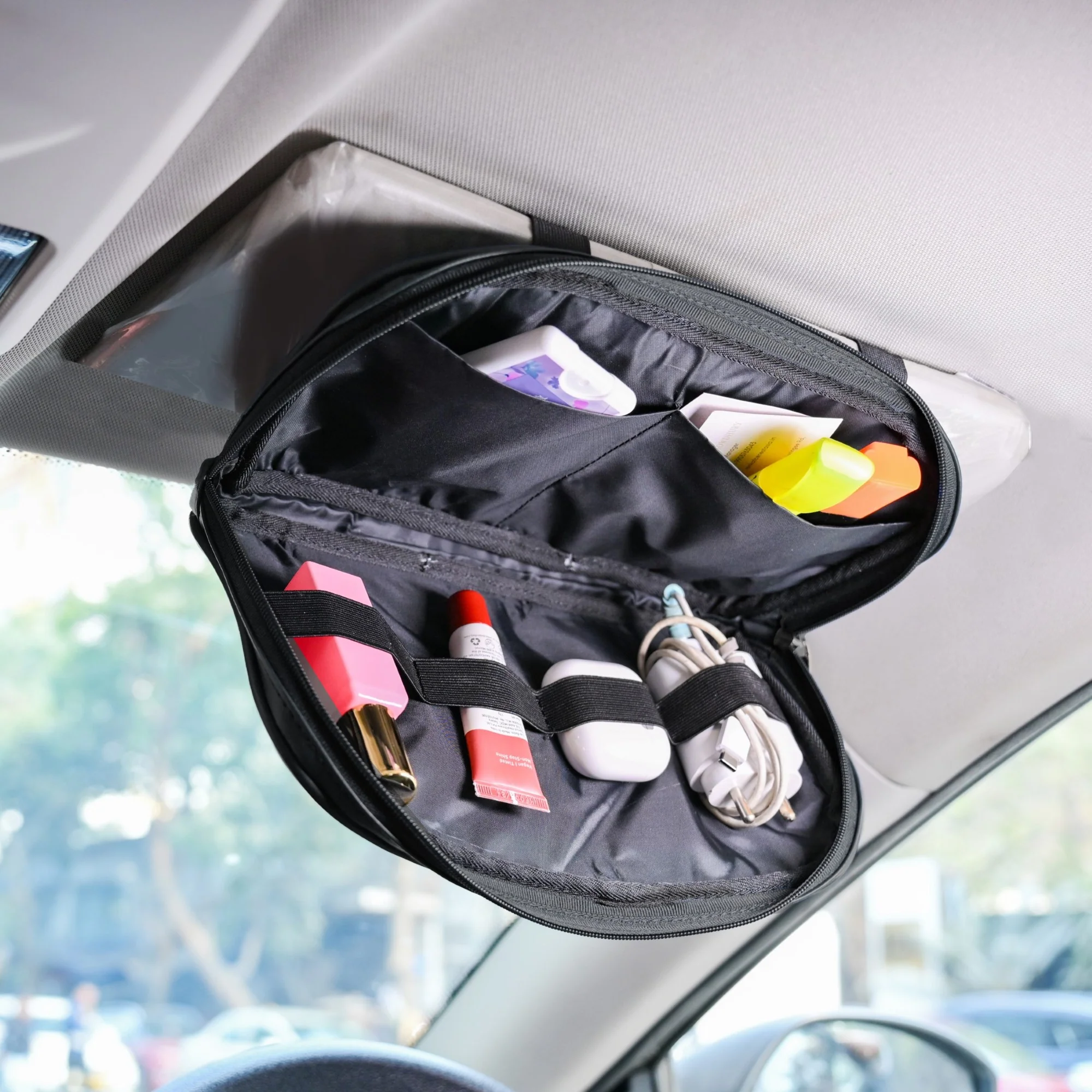 Car Visor Organizer Black - Image 2