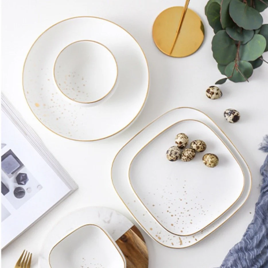 Cara White Salad Plate - Image 4