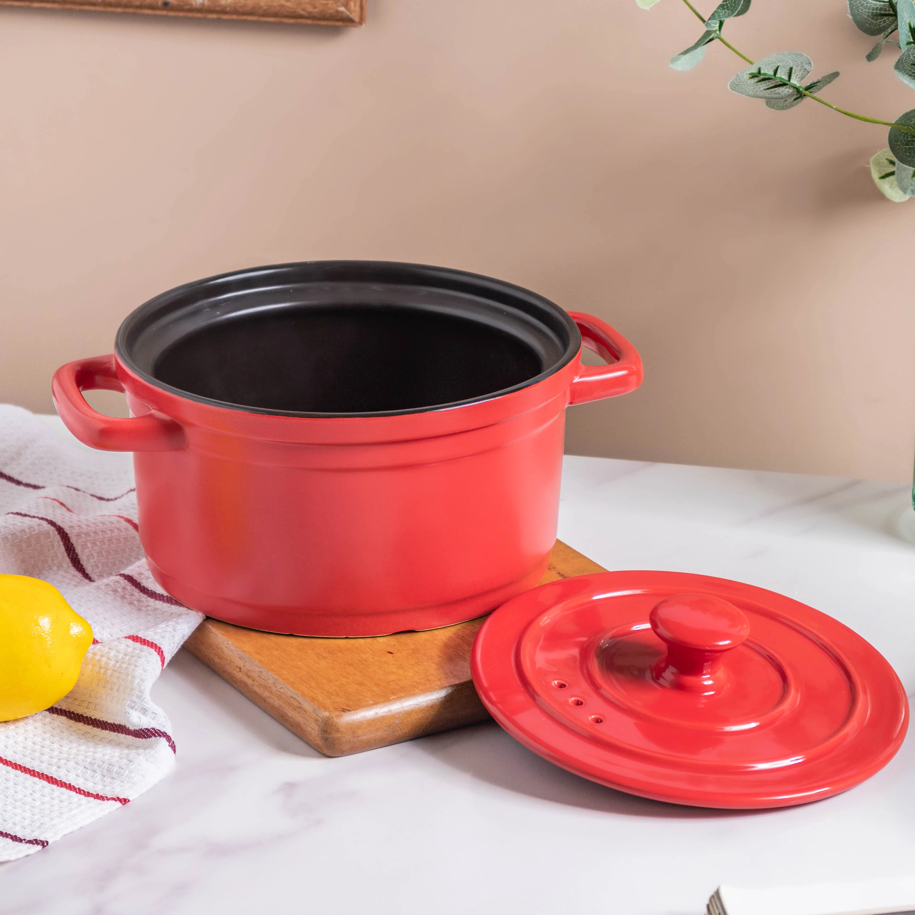 Ceramic Stock Pot With Lid Small - Image 8