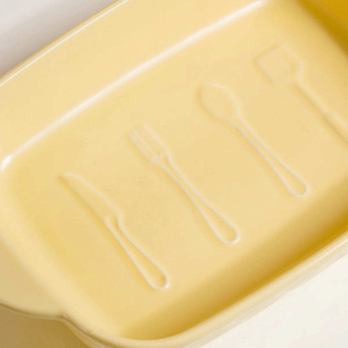 Ceramic Baking Dish With Handle Yellow 650 ml - Image 9