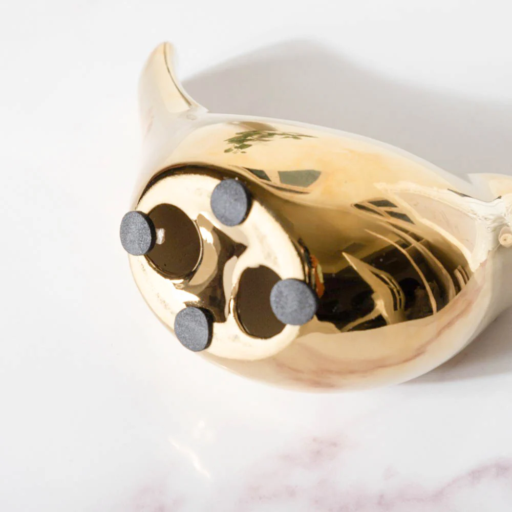 Ceramic Bird Showpiece Gold Set Of 2 - Image 9