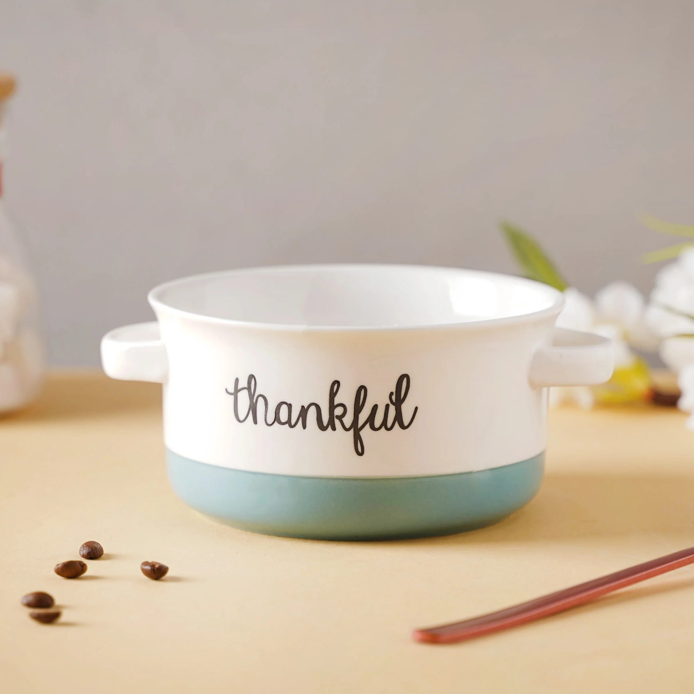 Ceramic Bowl With Handle - Image 4