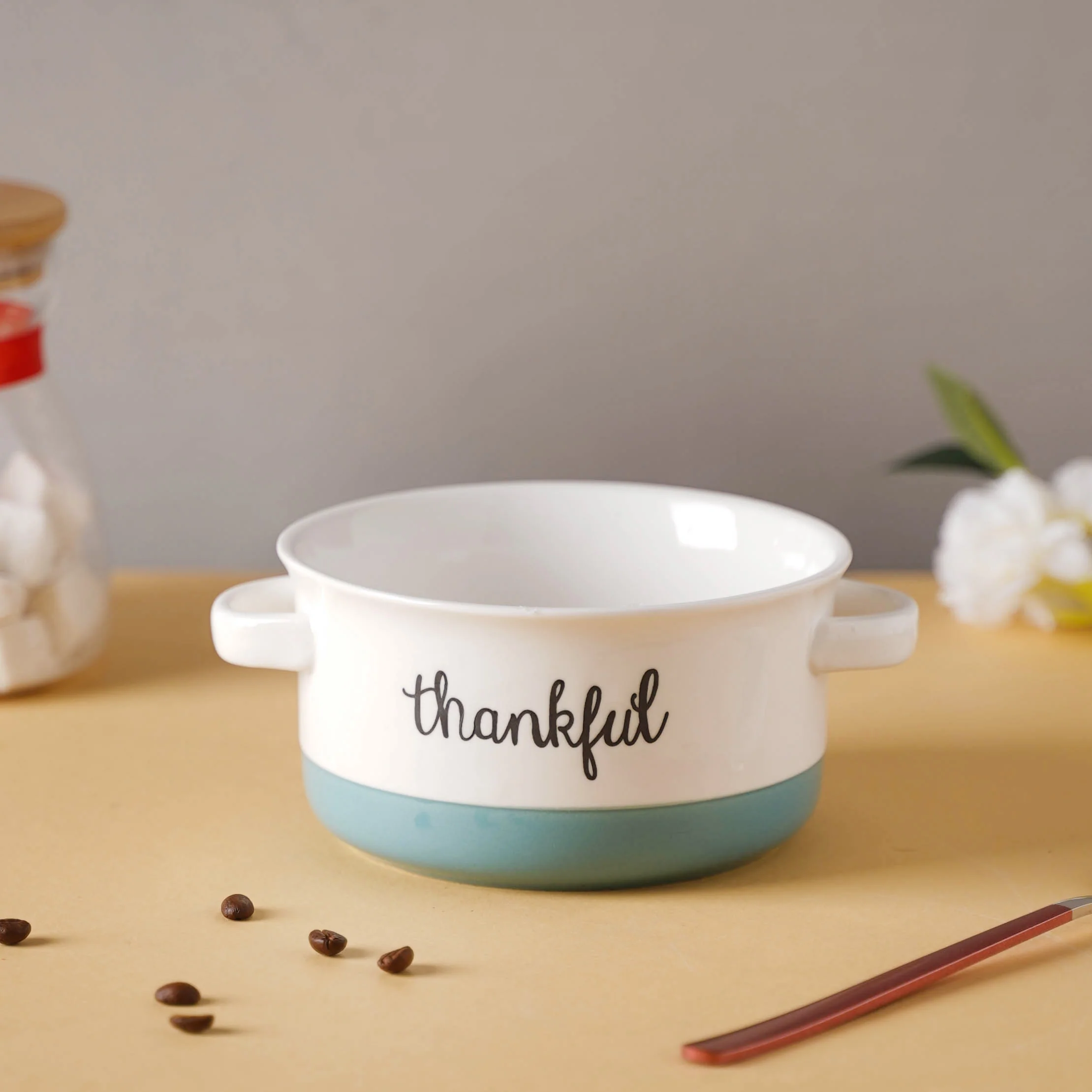 Ceramic Bowl With Handle - Image 6