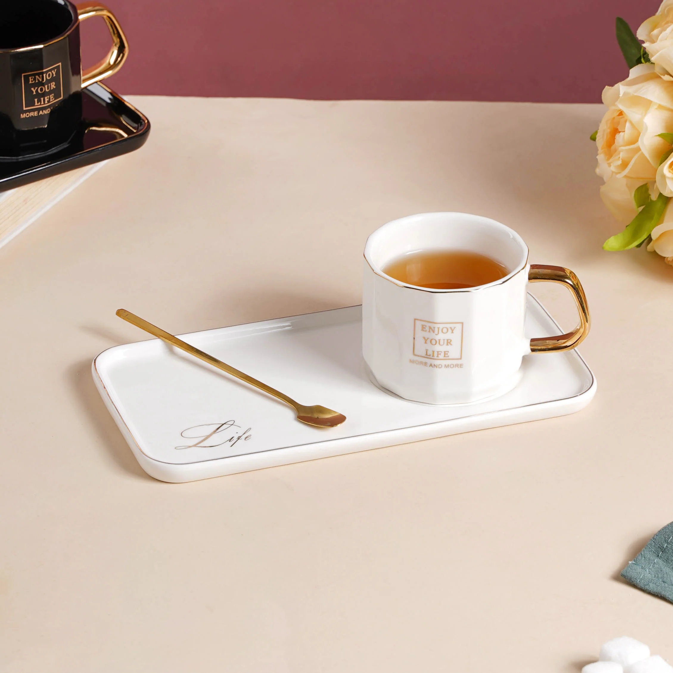 Ceramic Cup and Tray - Image 20