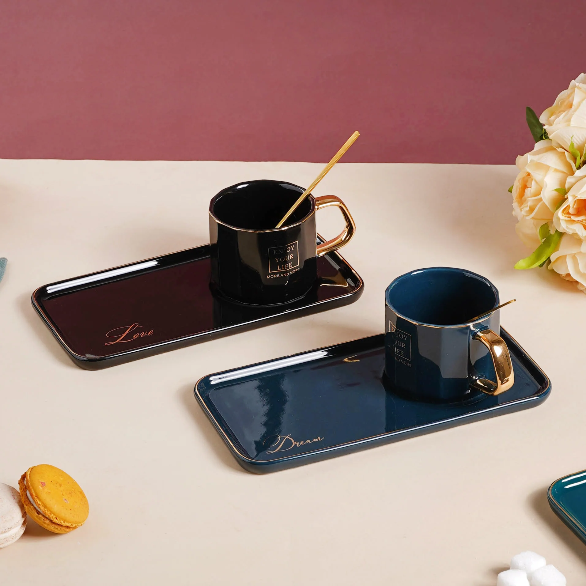 Ceramic Cup and Tray - Image 6