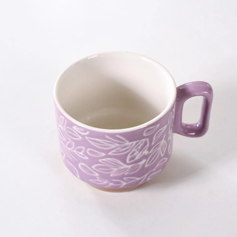 Ceramic Gaia Stackable Coffee Cup Set Of 4 250ml - Image 6