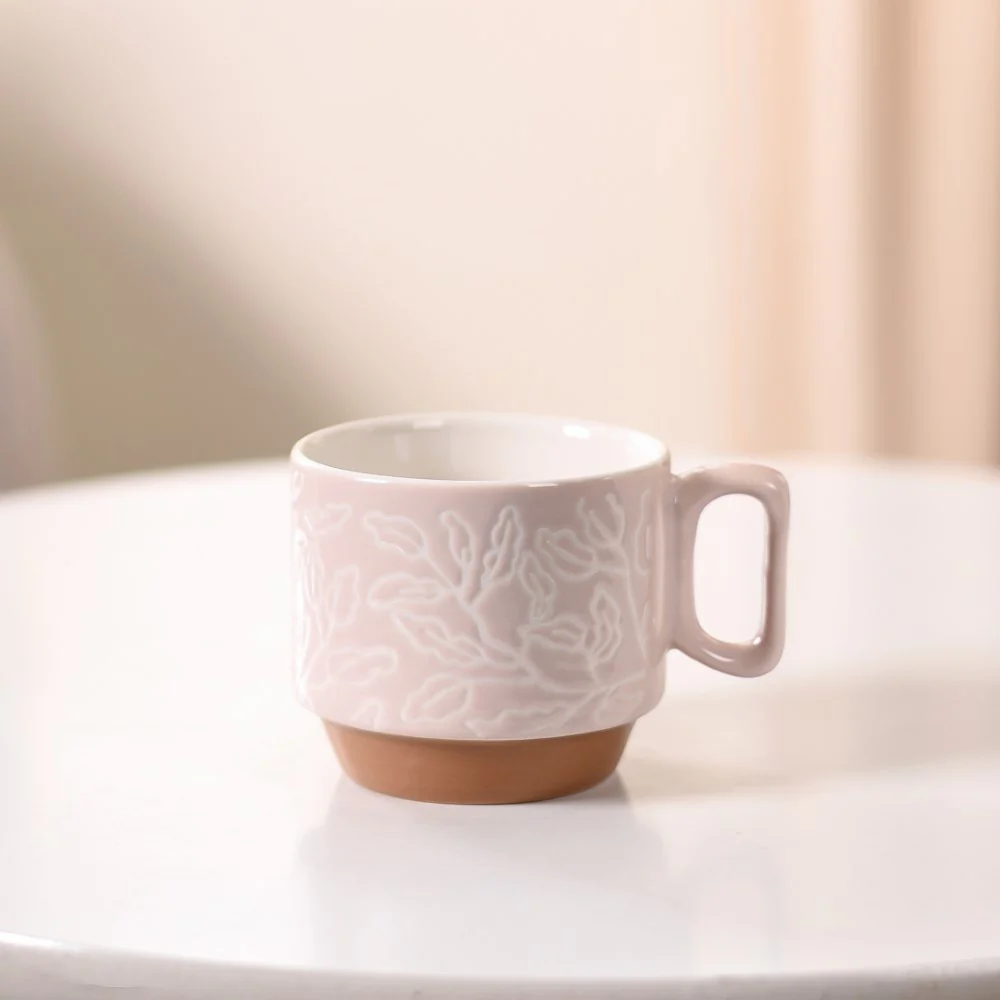 Ceramic Gaia Stackable Coffee Cup Set Of 4 250ml - Image 8