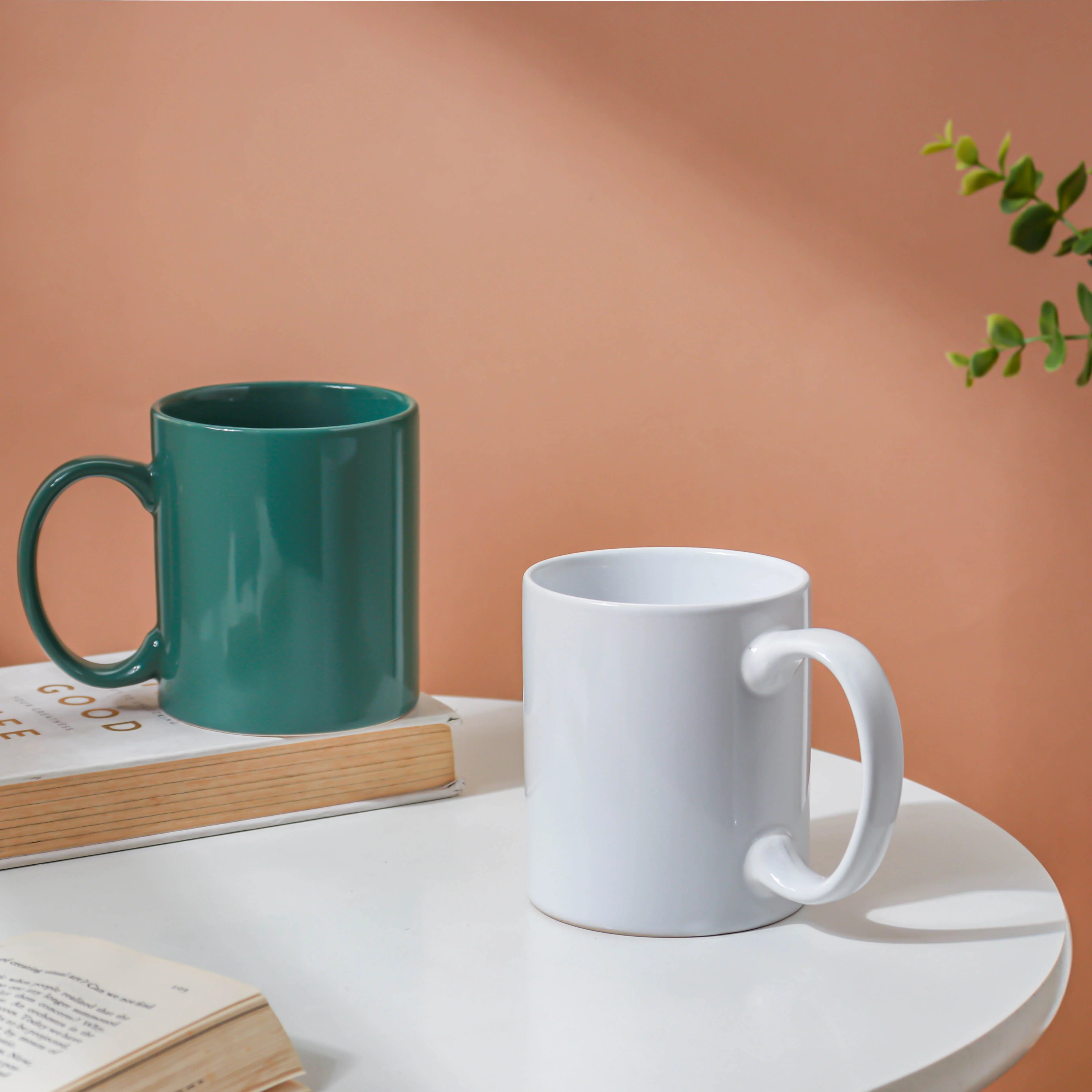 Ceramic Green Coffee Mug - Image 5