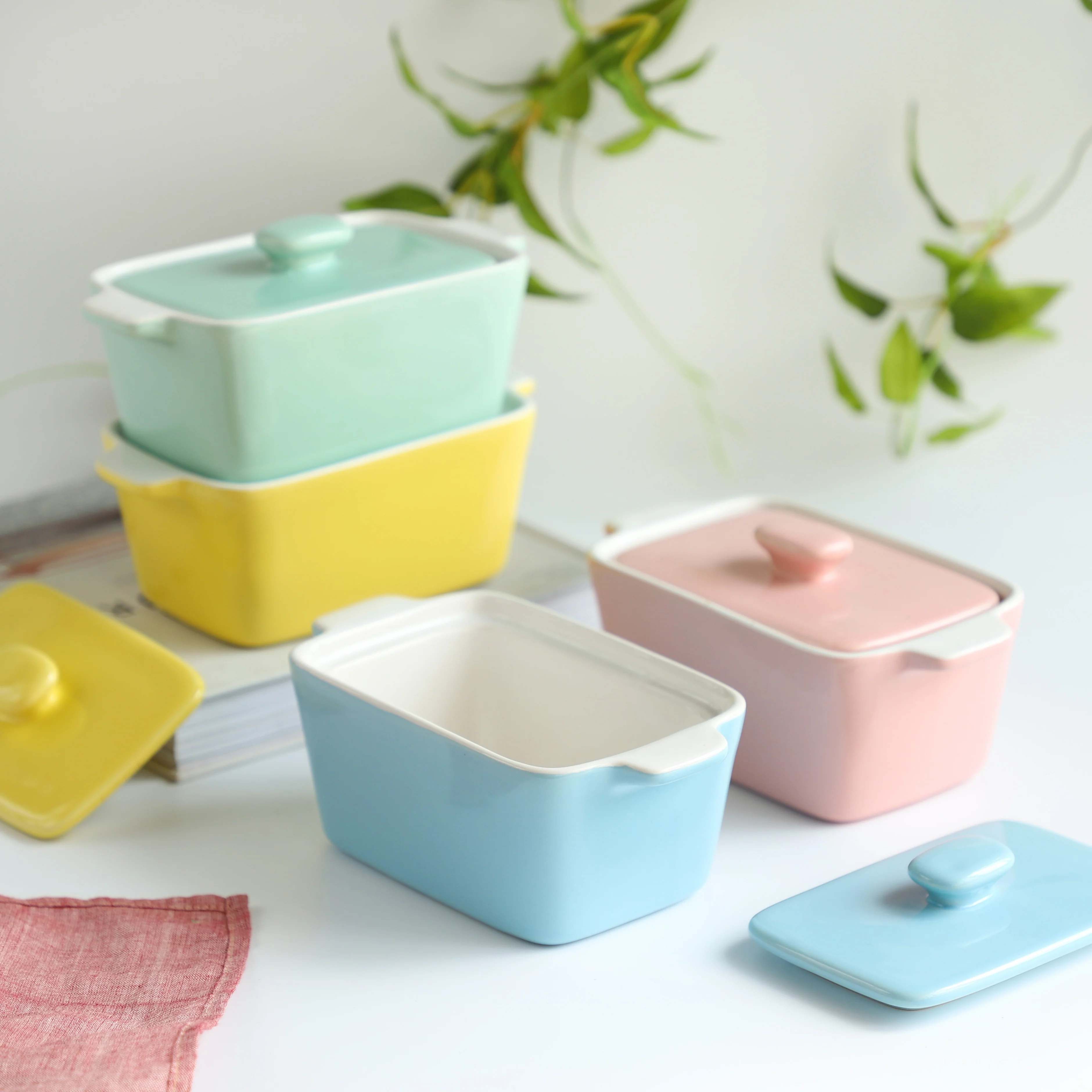 Ceramic Pastel Bowl- Rectangle - Image 7