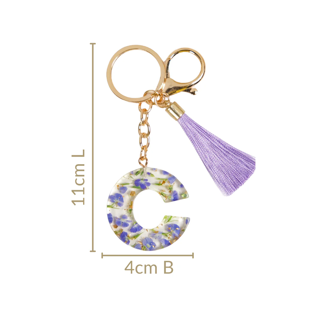 Charming Elegance C Alphabet Keychain - Image 4