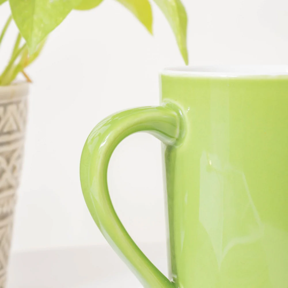 Chartreuse Green Minimalist Mug 350 ml - Image 5