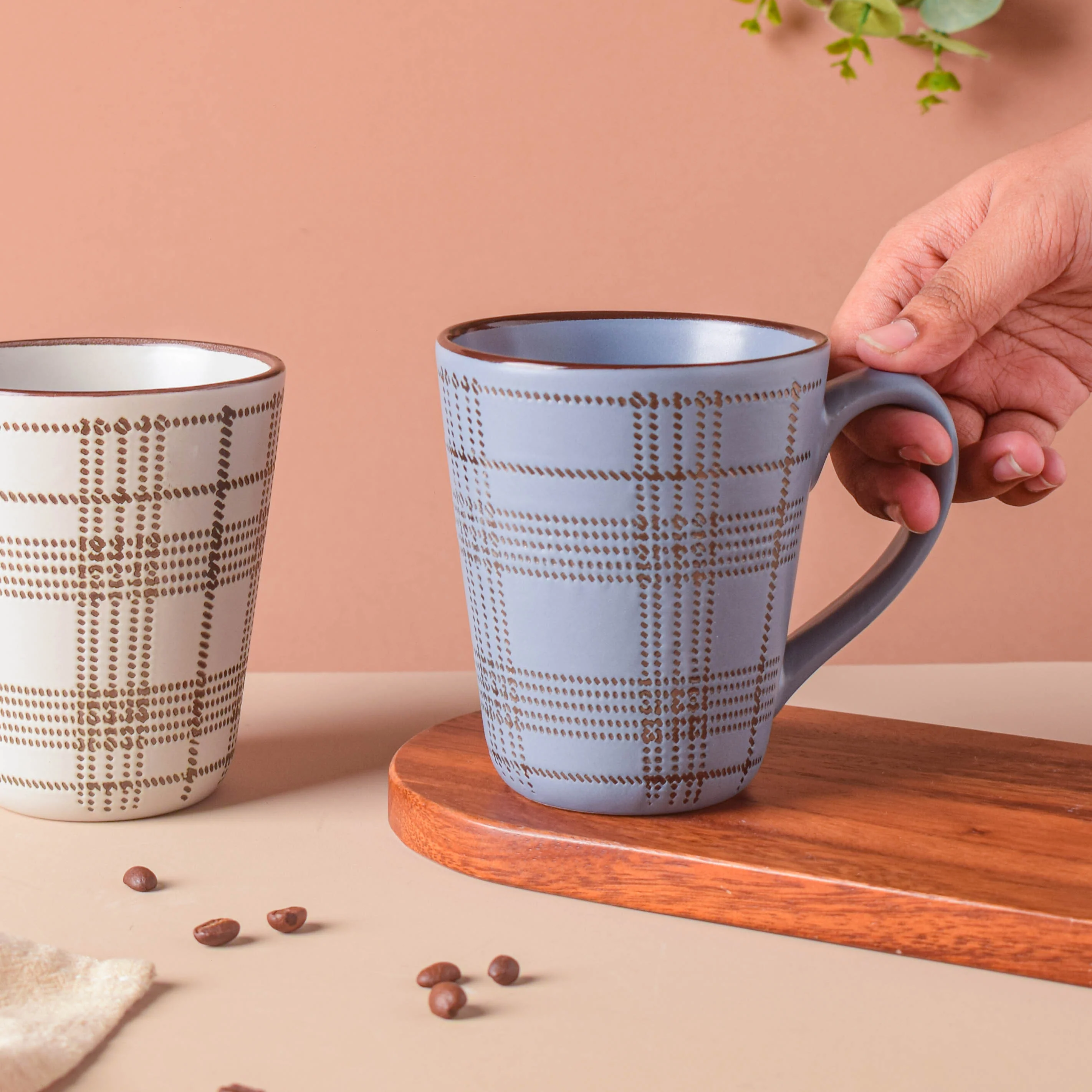 Checkered Formal Coffee Mug - Image 4