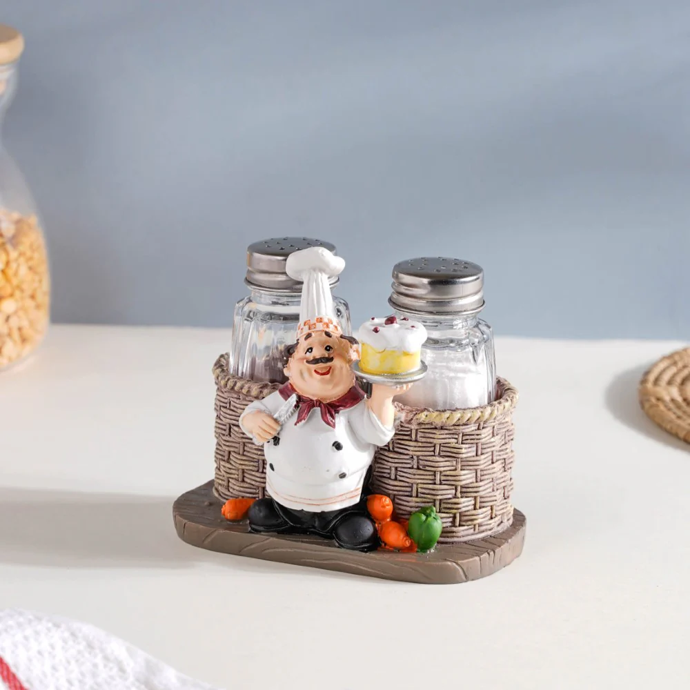 Chef With Cake Salt and Pepper Jars - Image 5
