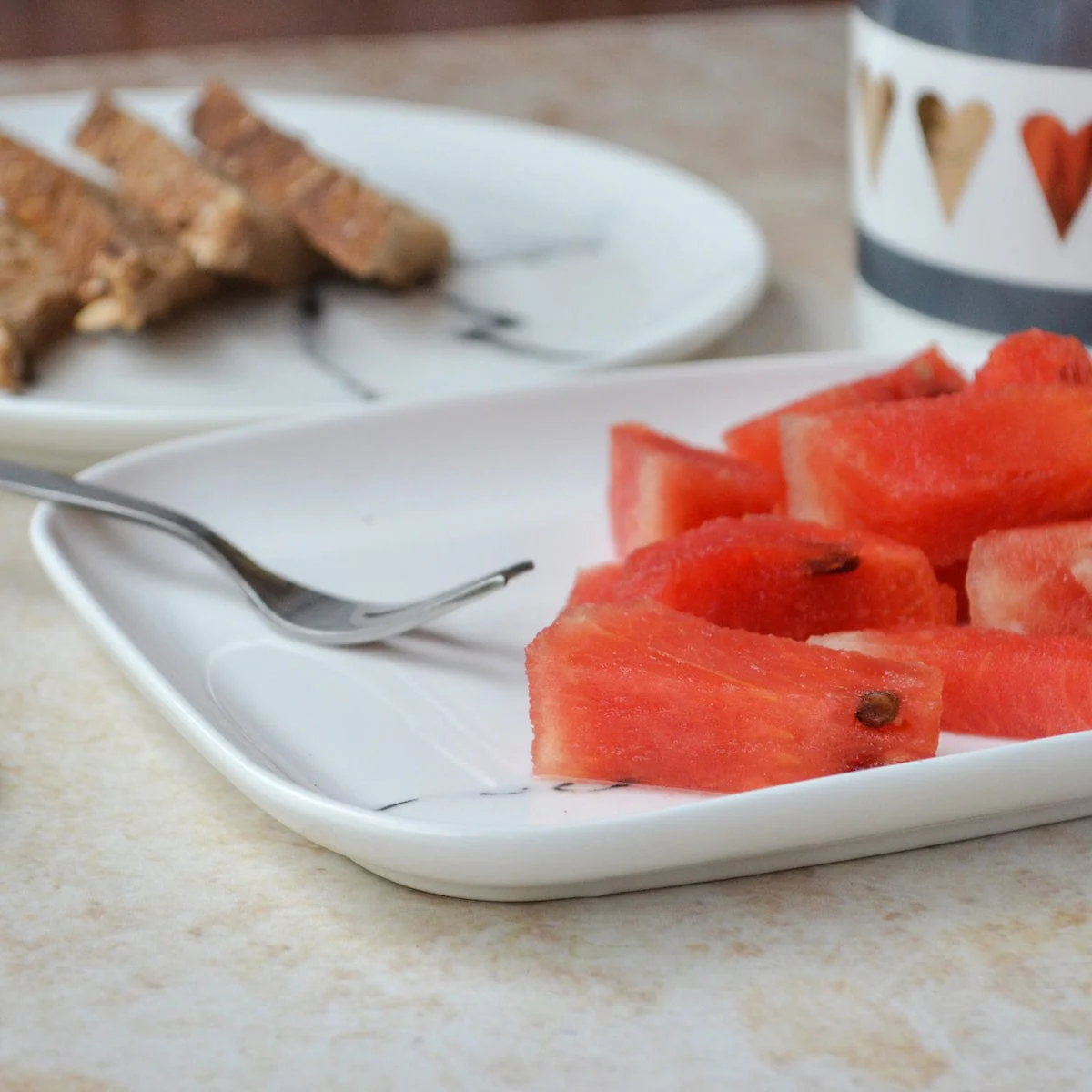 CHICERAMIC Ceramic marble pattern Platter-Small - Image 3