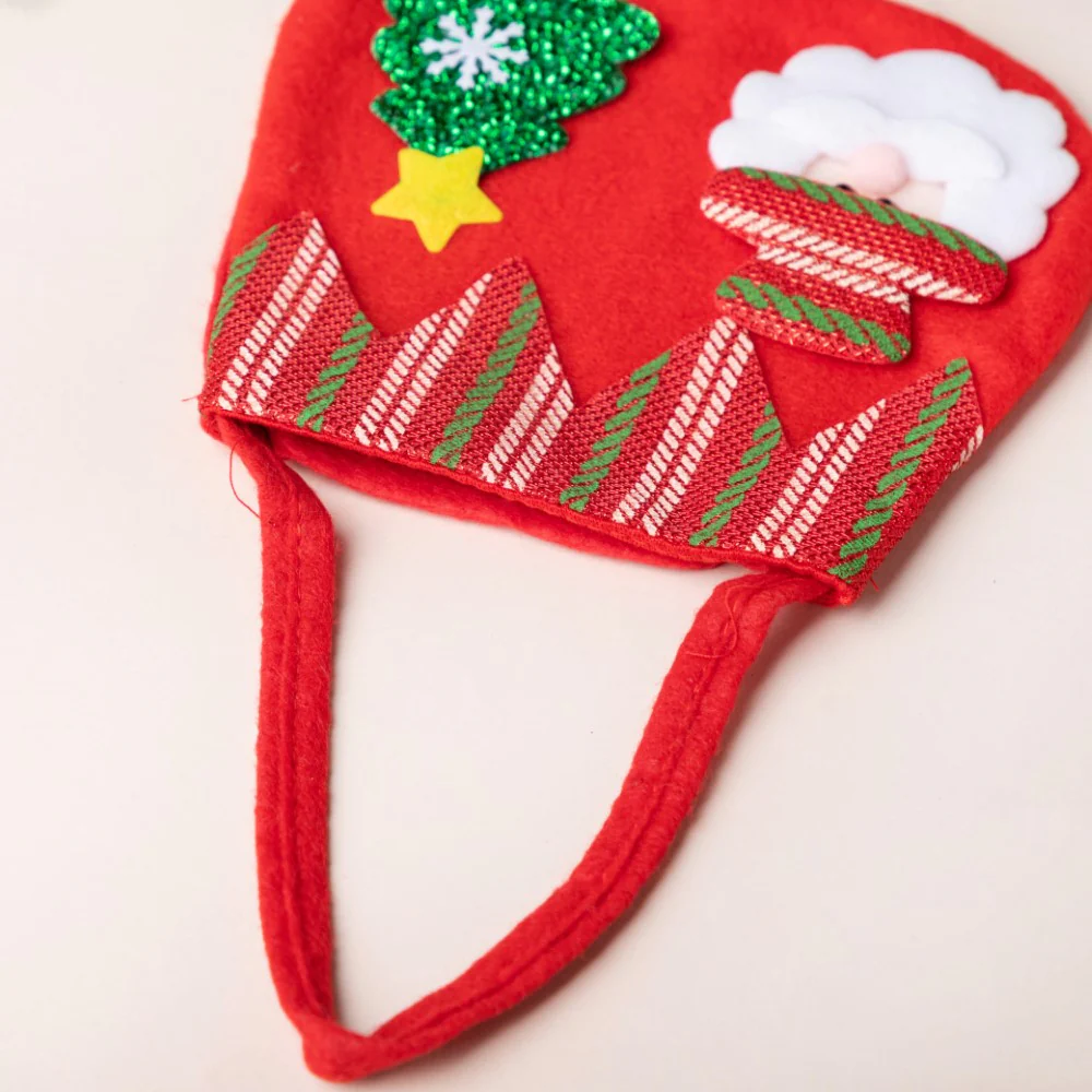 Christmas Santa Quirky Gift Bag Red 7 Inch - Image 7
