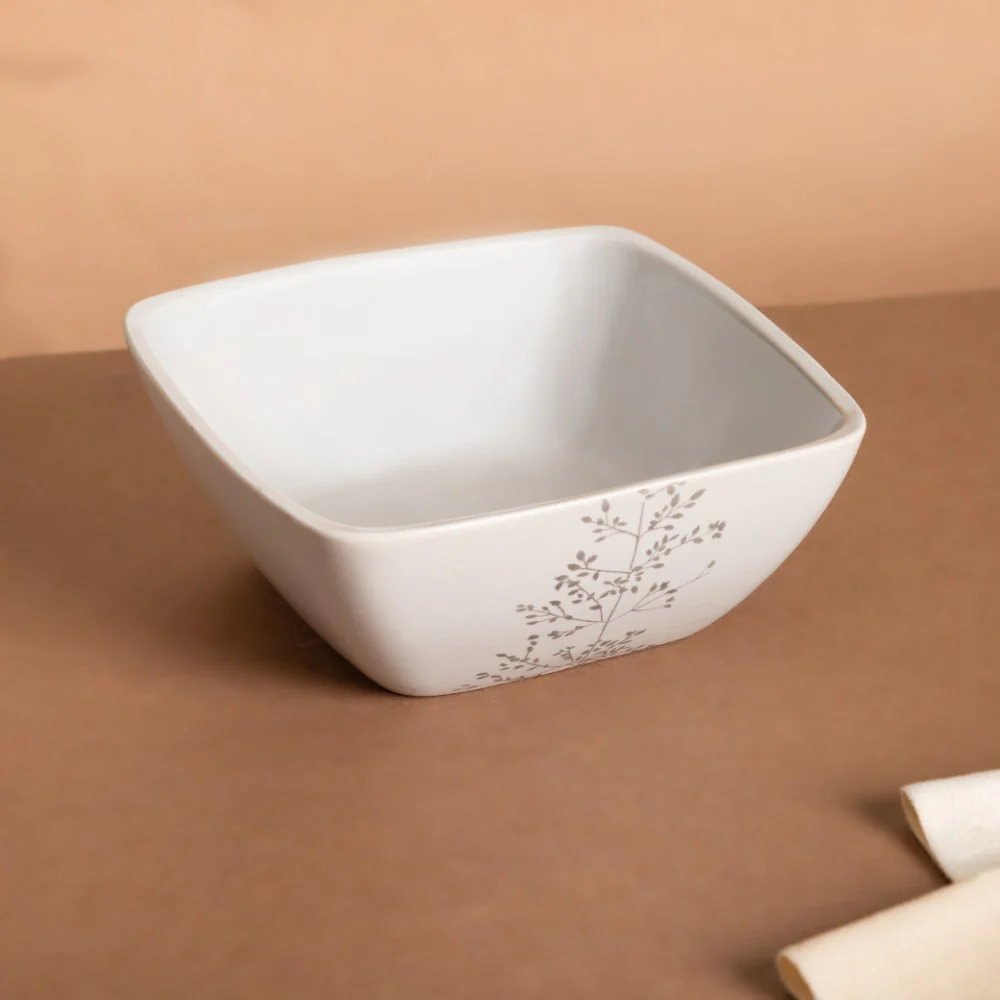 Ciara Sprig Grey Bowl 6 Inch 600ml - Image 7