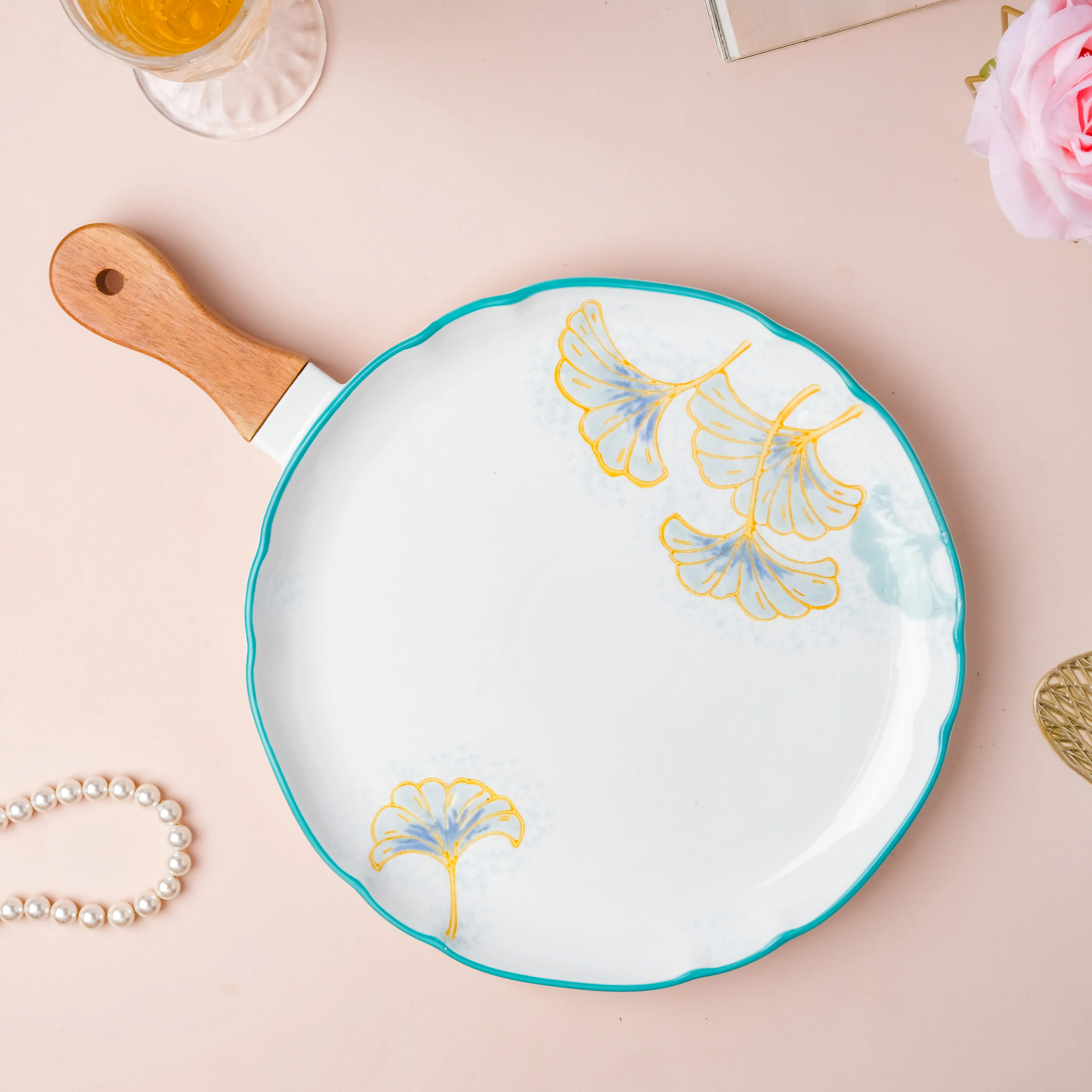 Floral Circular Bbq Plate Small - Image 7