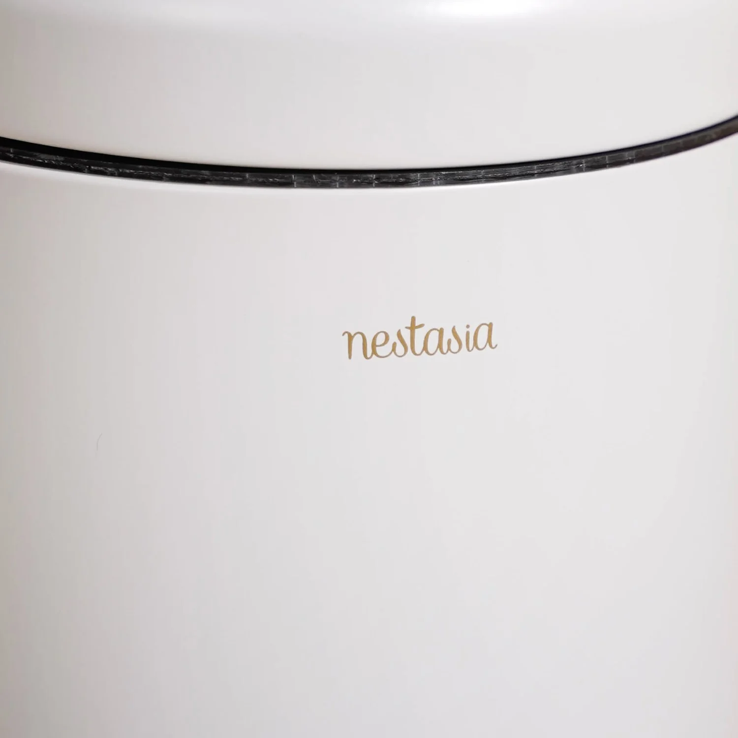 Clean Curve White Metal Dustbin With Removable Bucket 7000ml - Image 6
