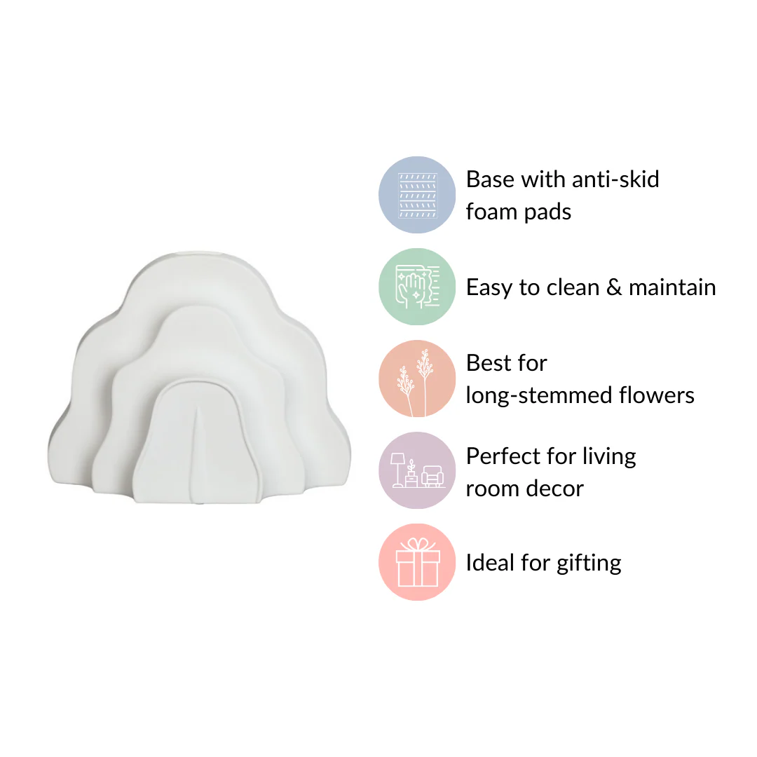 Cloud Ceramic Flower Vase - Image 5