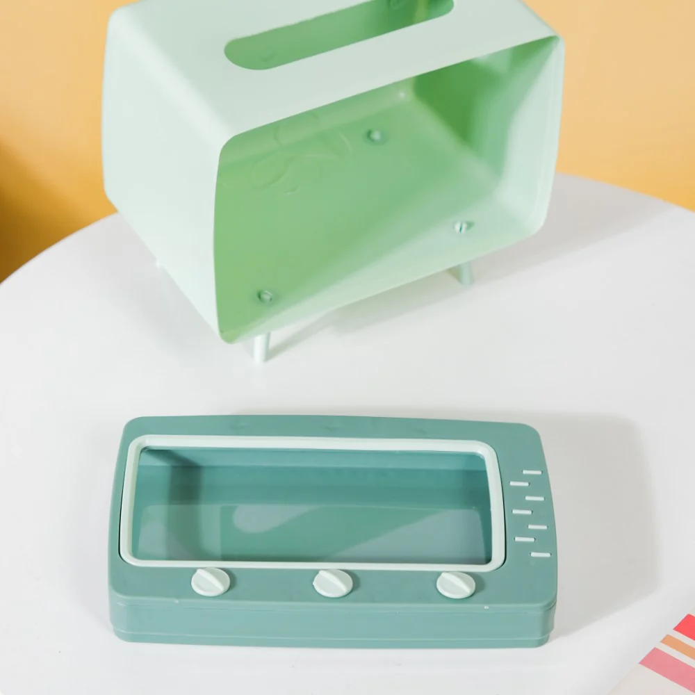 TV Tissue Box With Stand Green - Image 10