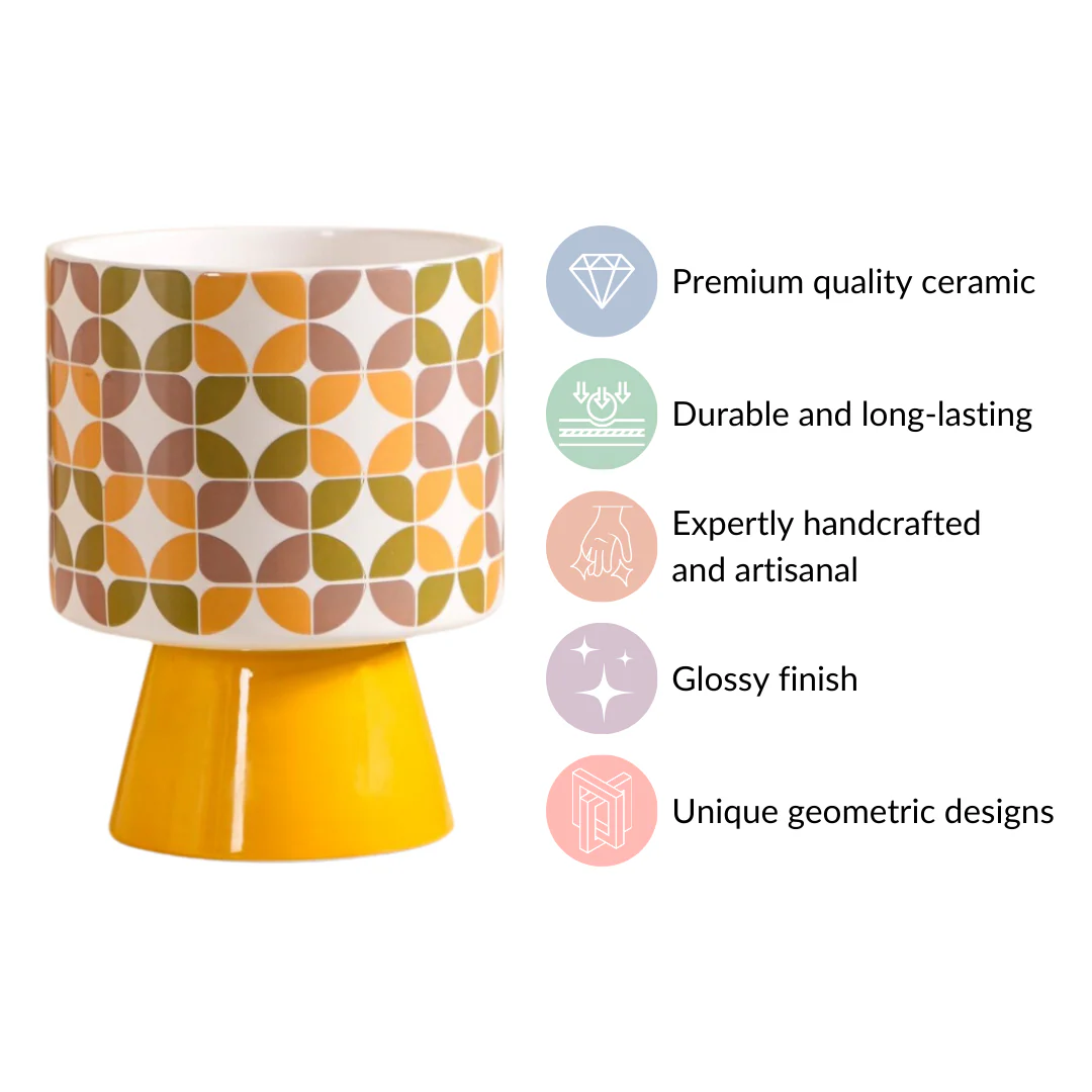 Colour Pop Pedestal Flower Pot Bauhaus Multicolour - Image 5